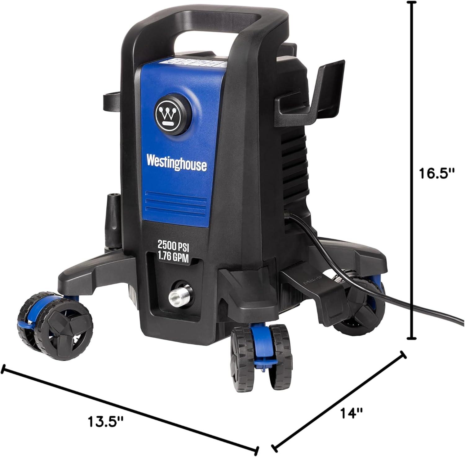 Westinghouse Electric Pressure Washer 2500-PSI, 1.76-GPM, Soap Tank, 5 Nozzles