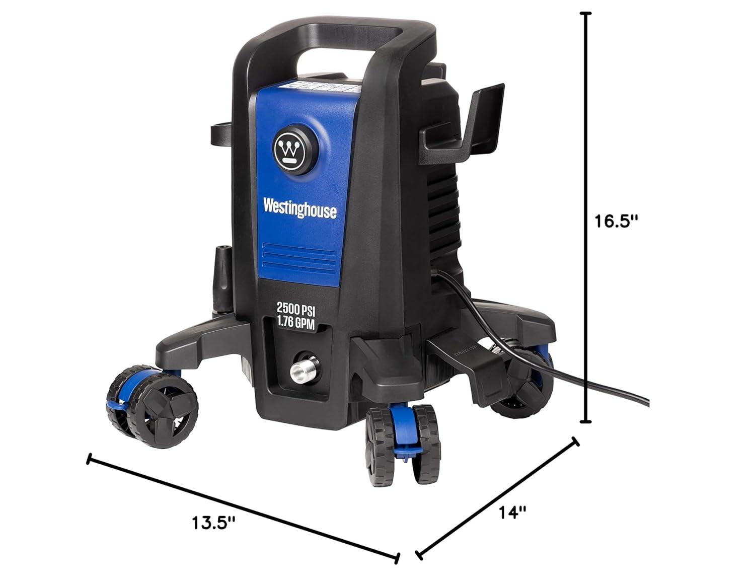 Westinghouse Electric Pressure Washer 2500-PSI, 1.76-GPM, Soap Tank, 5 Nozzles