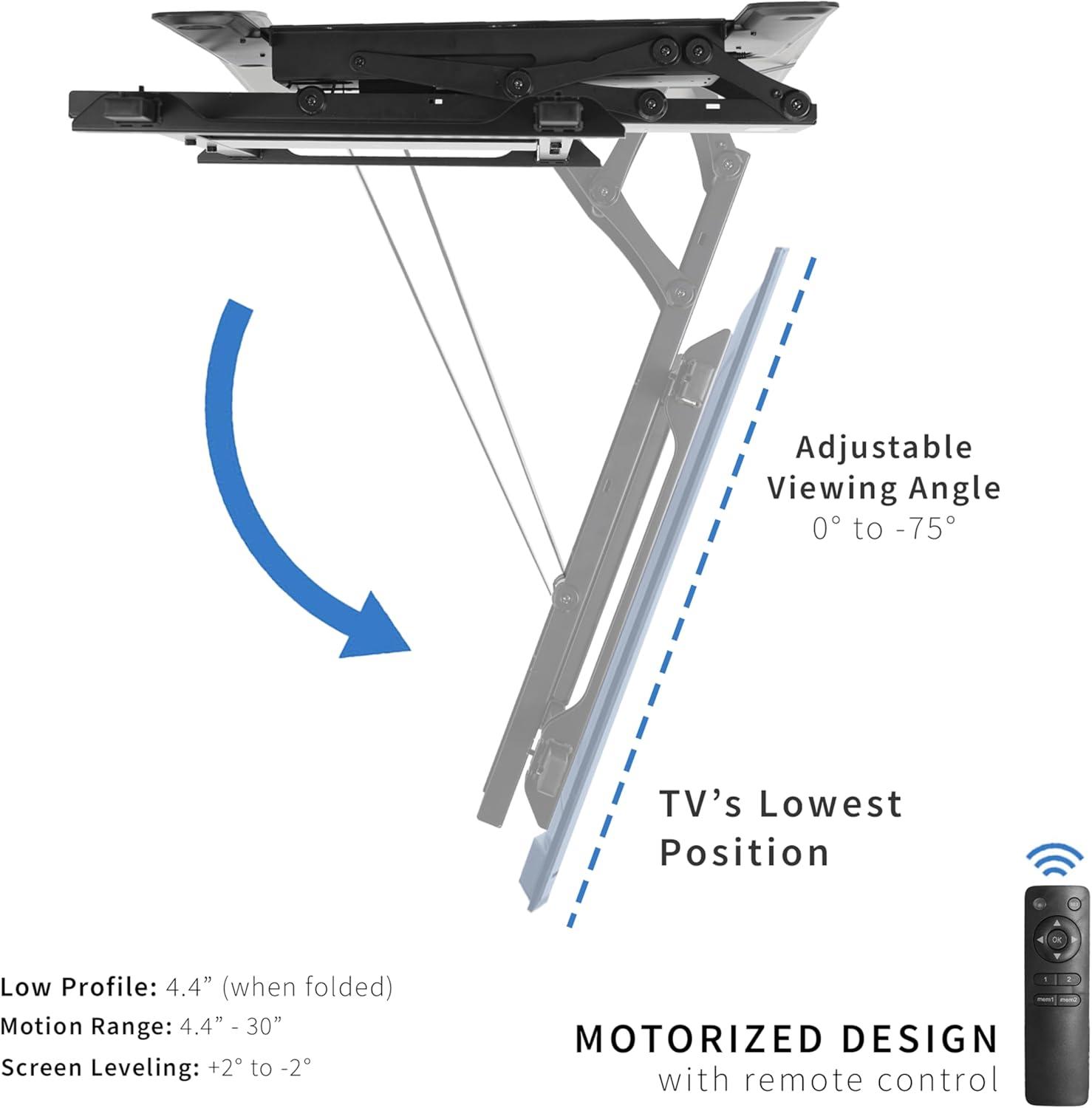 Vivo VIVO Motorized Flip Down Ceiling TV Mount for 40" to 85" Screens
