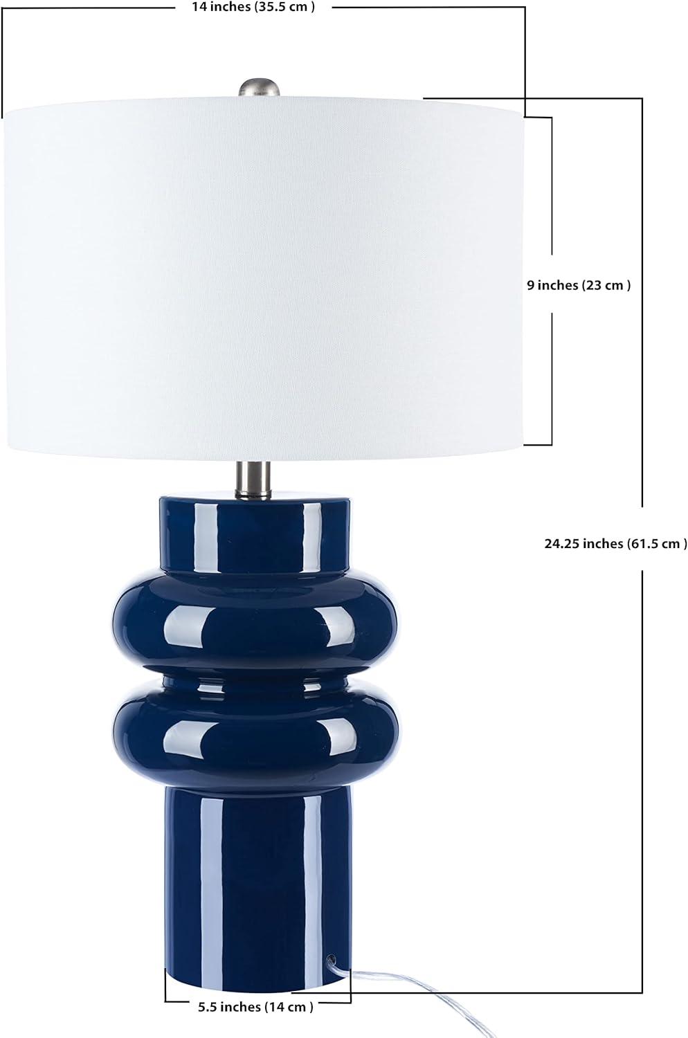Halleck 25.5" Table Lamp - Blue - Safavieh.