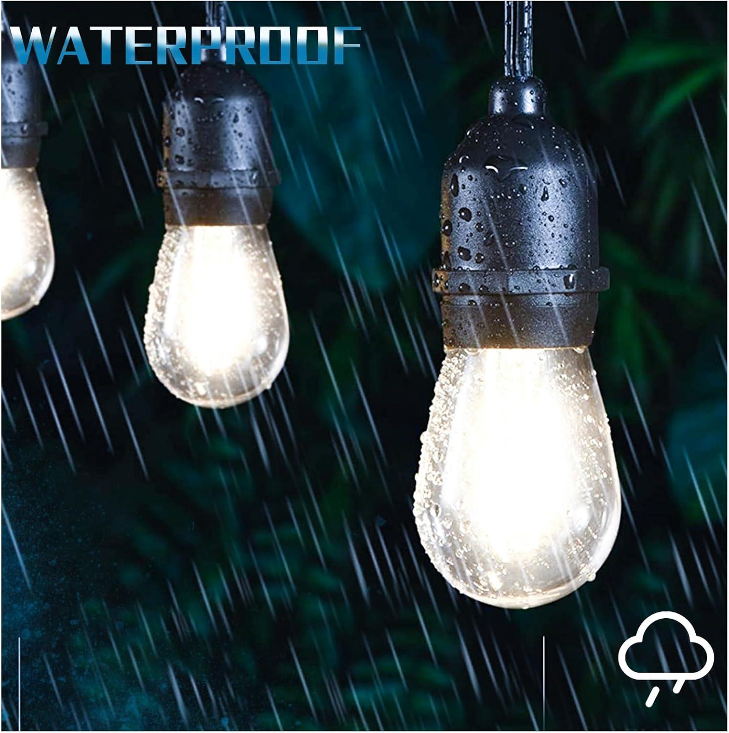 Dimmable LED S14 Vintage Edison Bulbs for Outdoor String Lights