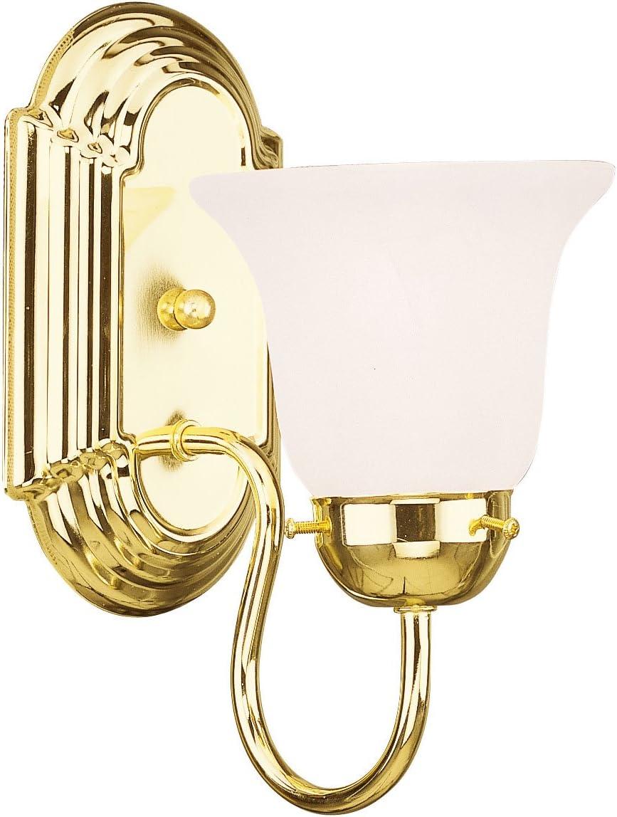 Livex Lighting Riviera 1 - Light Vanity in  Polished Brass