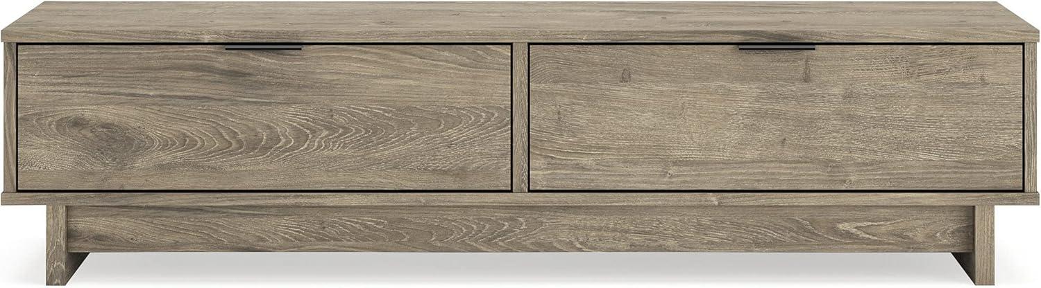 Rustic Pewter-Tone Hall Tree with Dual Storage Drawers