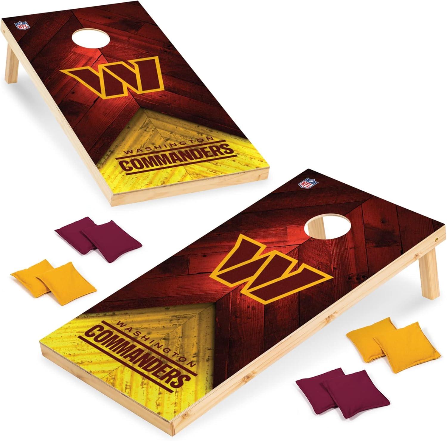 NFL Washington Commanders 2'x4' Wood Cornhole Set