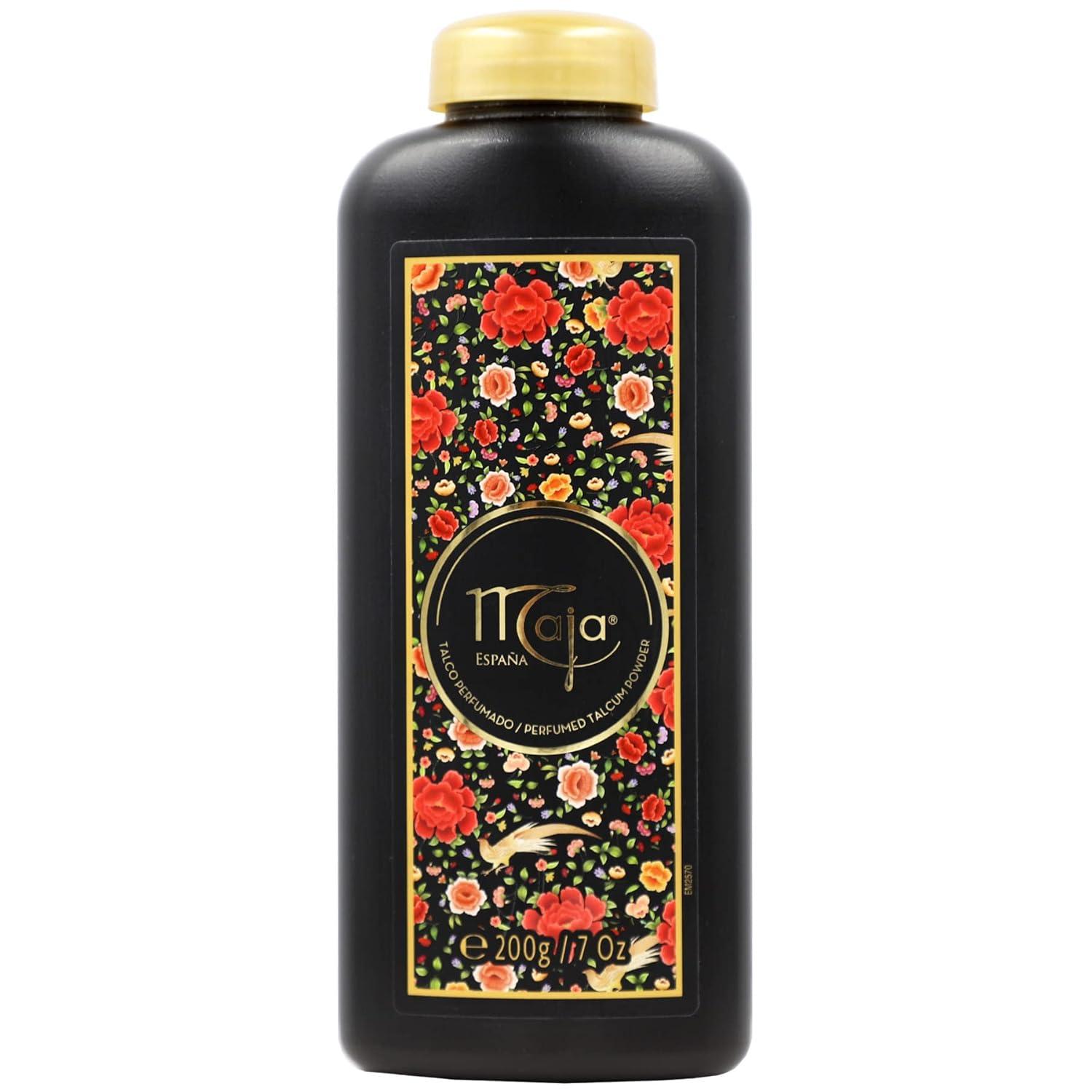 Maja Perfumed Talcum Powder, Talcum Powder with Maja's Classic Oriental Scent to Keep Your Skin Dry and Fresh, Talcum for Silky Legs Delicate Aroma 2-Pack of 7 Oz Each, (Packaging May Vary)