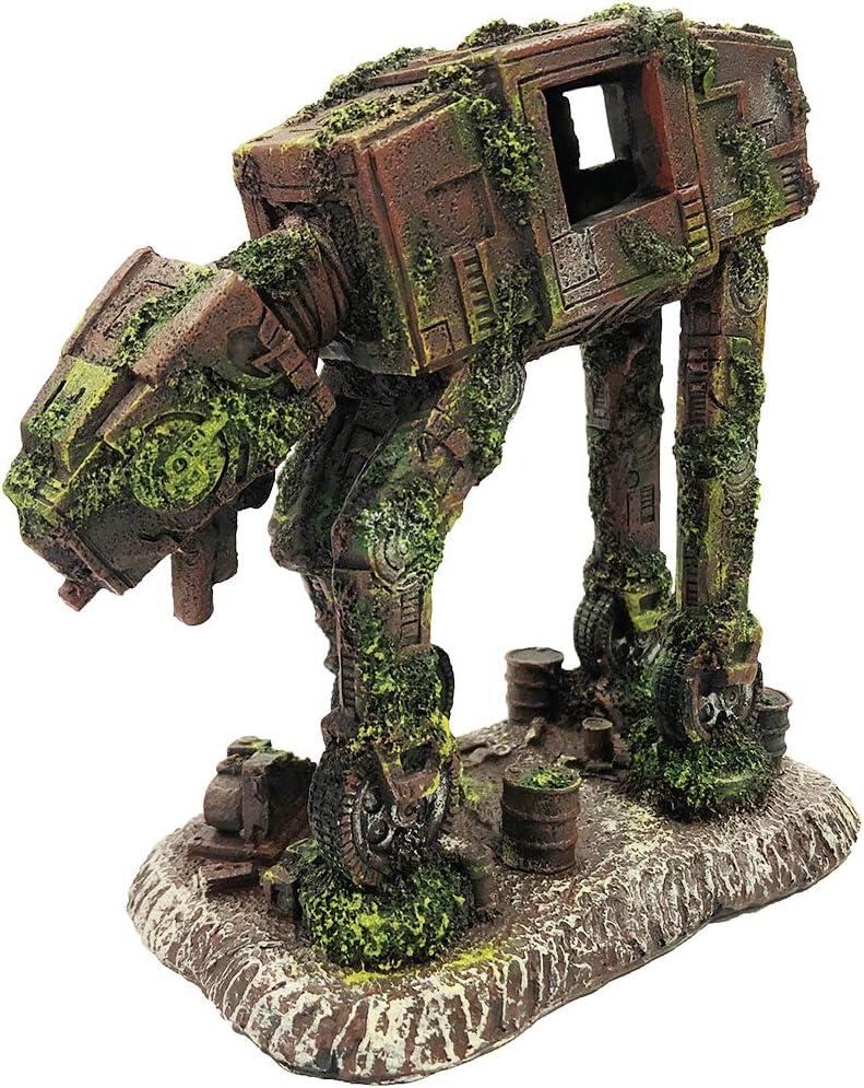 Mossy Imperial Walker Resin Aquarium Ornament