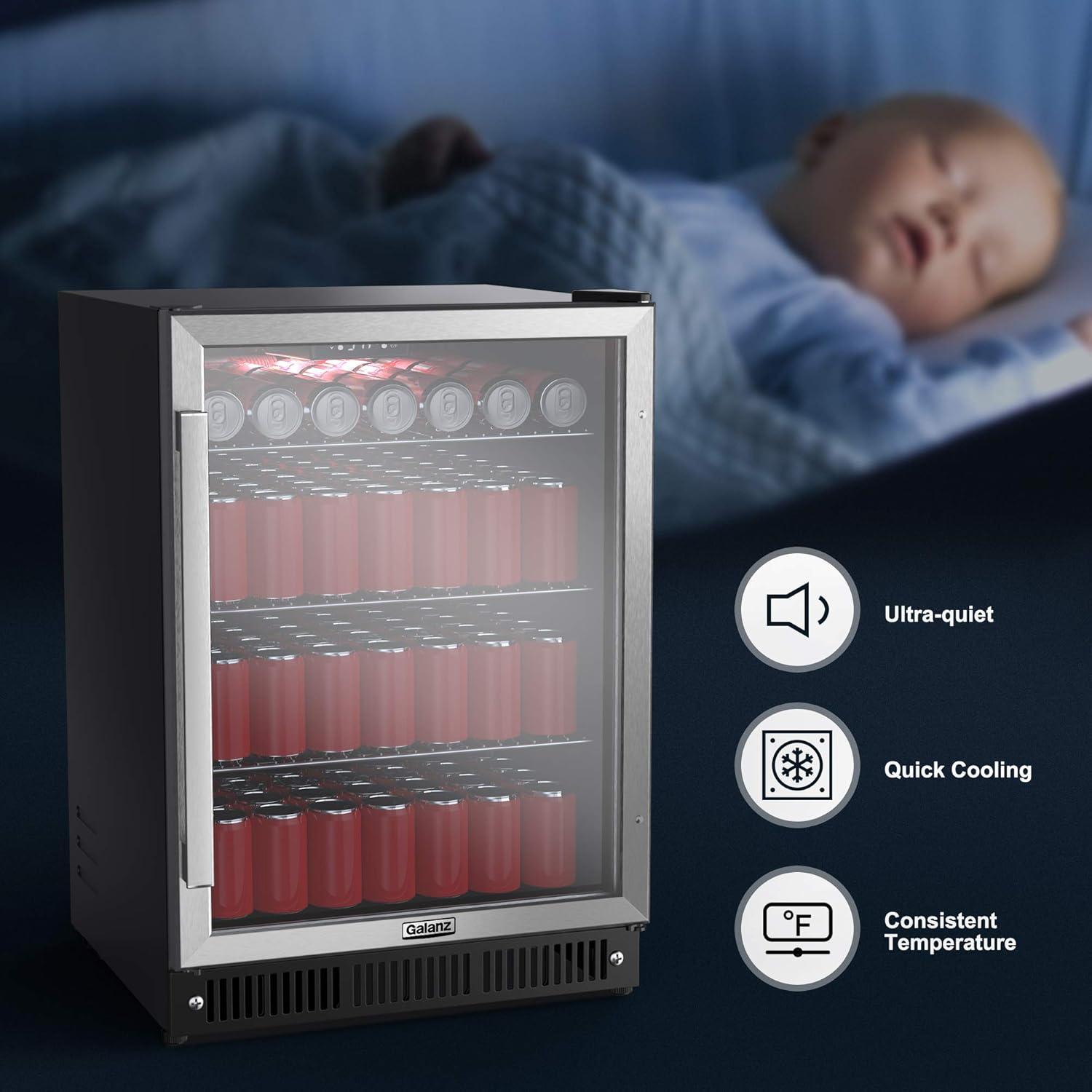 Galanz Galanz 23.4'' W 167 Cans (12 oz.) Beverage Cooler