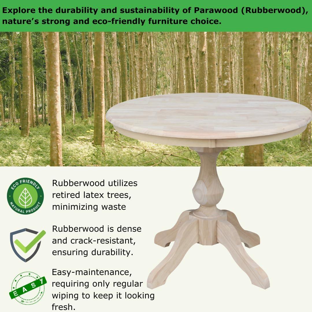 International Concepts 36" Round Top Pedestal Table - 28.9"H
