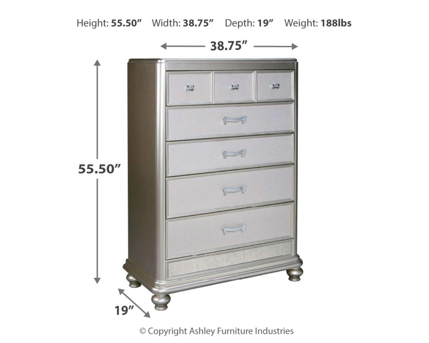 Coralayne 5 Drawer 38.75" W Chest