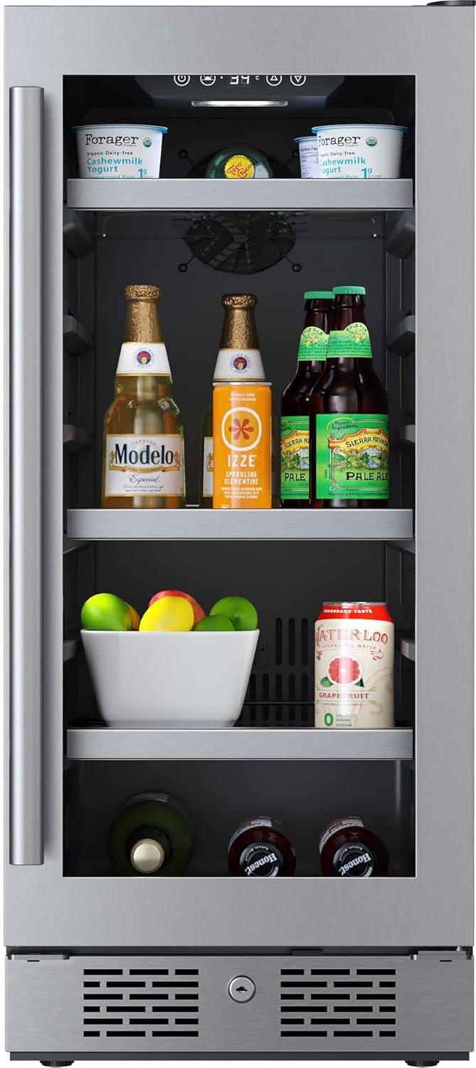 Avallon 15'' W Convertible 86 Cans (12 oz.) Beverage Cooler with Glass Door