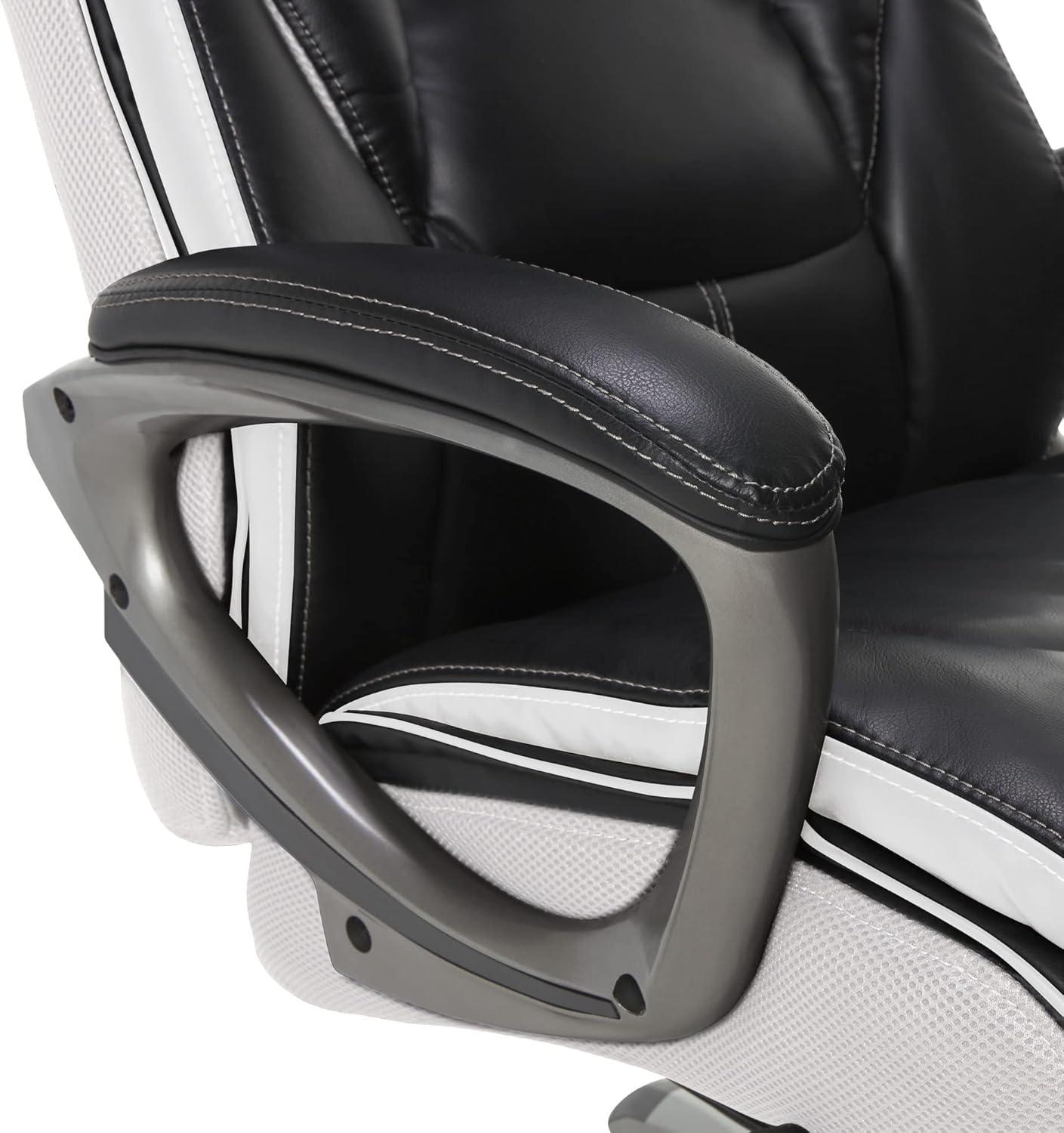 Serta Lautner Executive Office Chair, SmartLayers and ComfortCoils Technology, Adjustable Lumbar