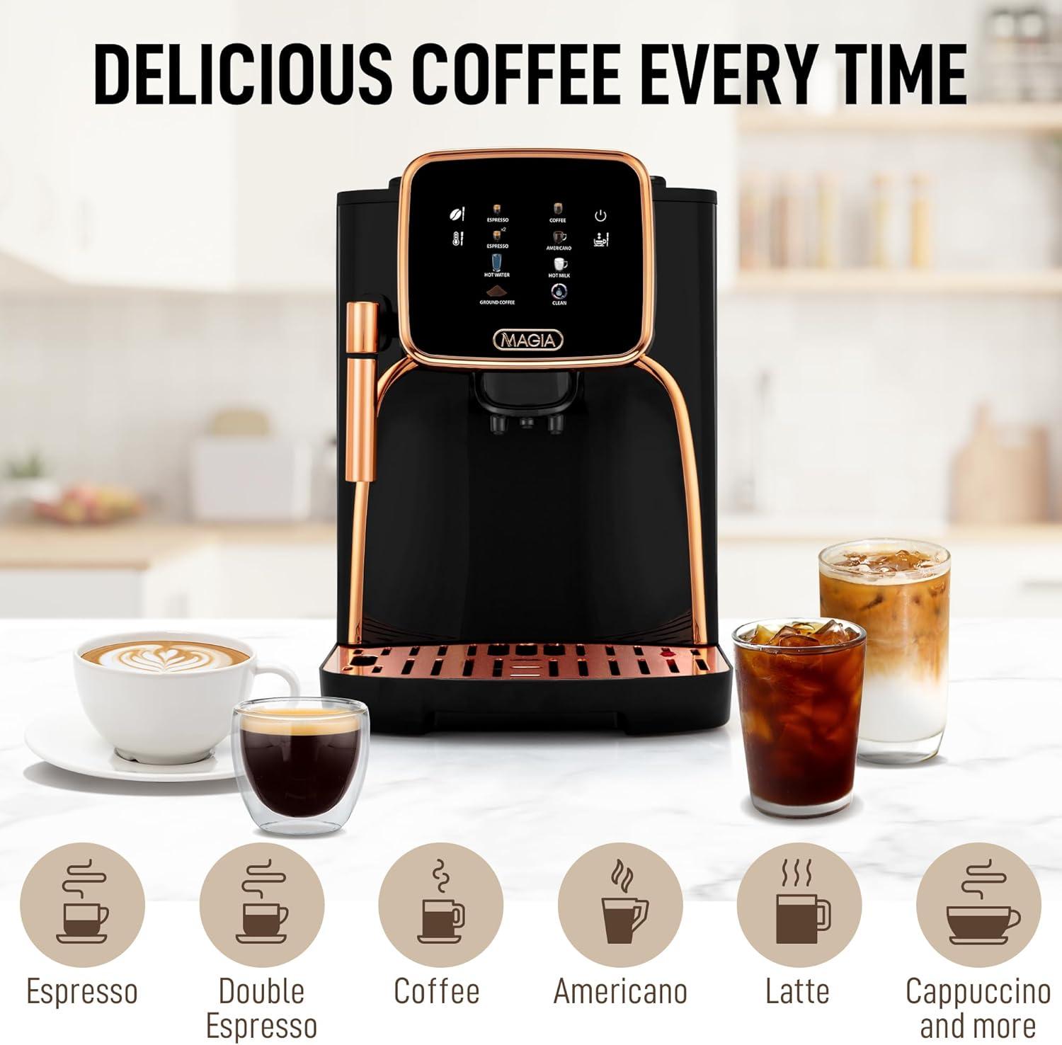 Zulay Kitchen Zulay Kitchen Magia Clasica - Fully Automatic Espresso Machine With Grinder and Touch Screen