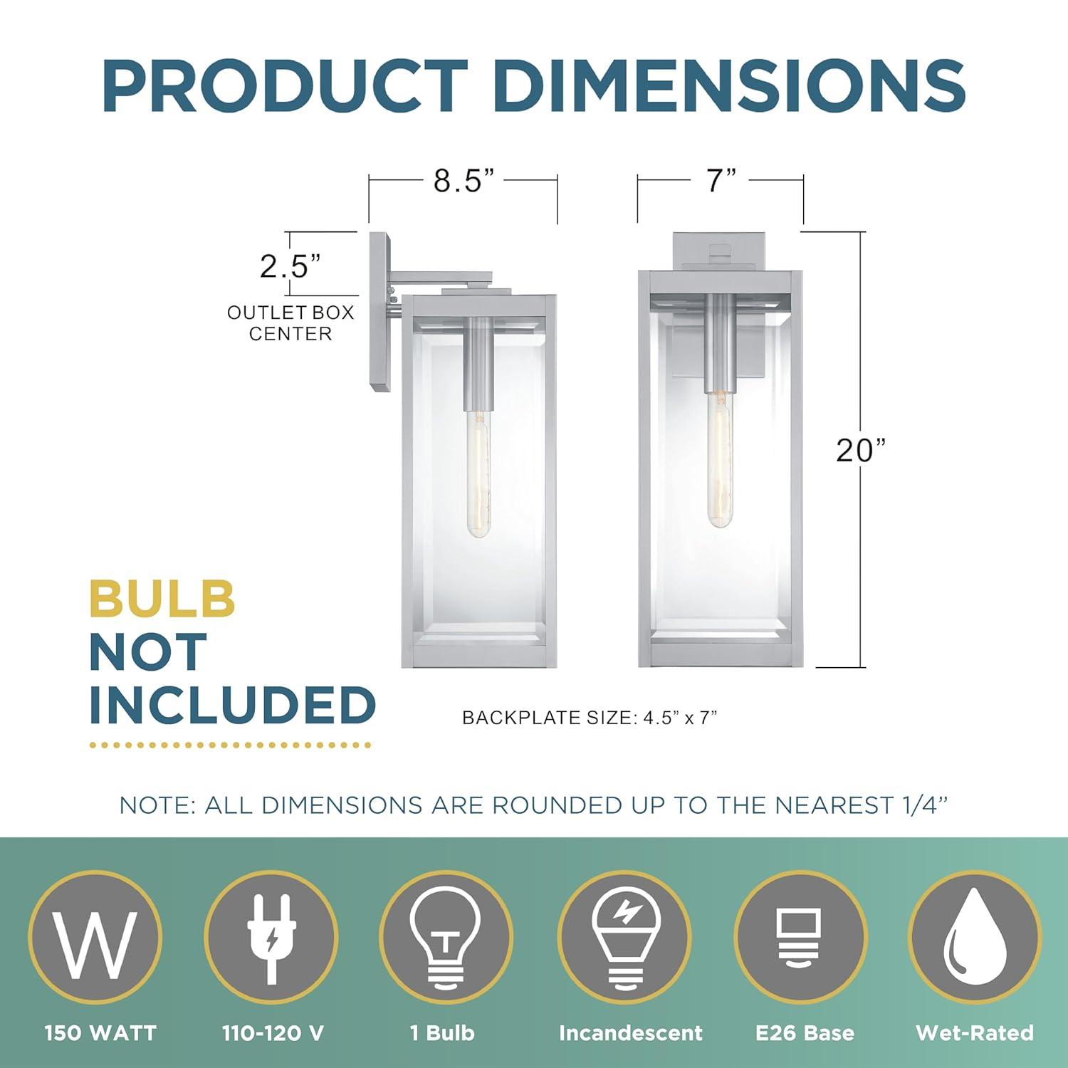 Quoizel Lighting Westover 1 - Light Sconce in  Stainless Steel