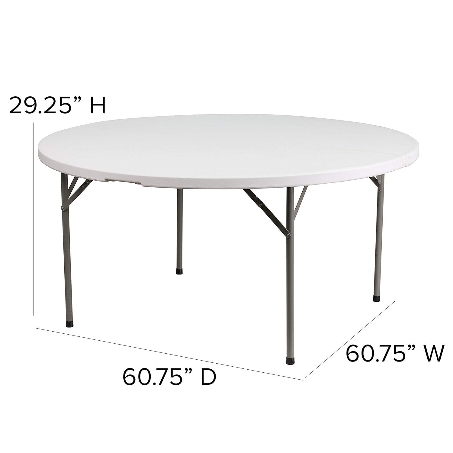 Flash Furniture Noah Round Plastic Event Folding Table