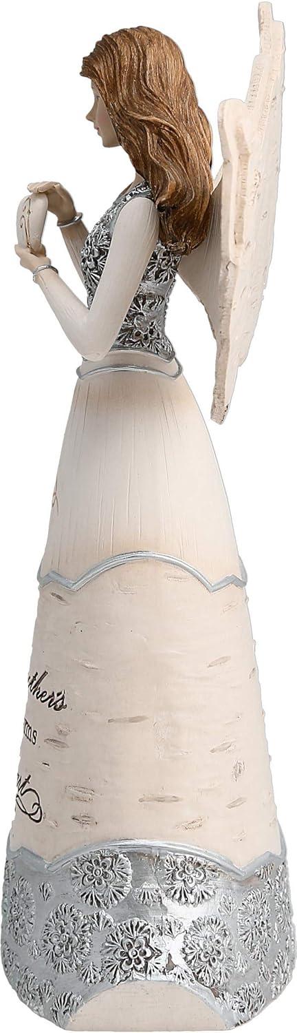 Elements Grandmother Angel Figurine by Pavilion, 8-Inch, Holding Heart, Inscription a Grandmother's Love Warms The Heart