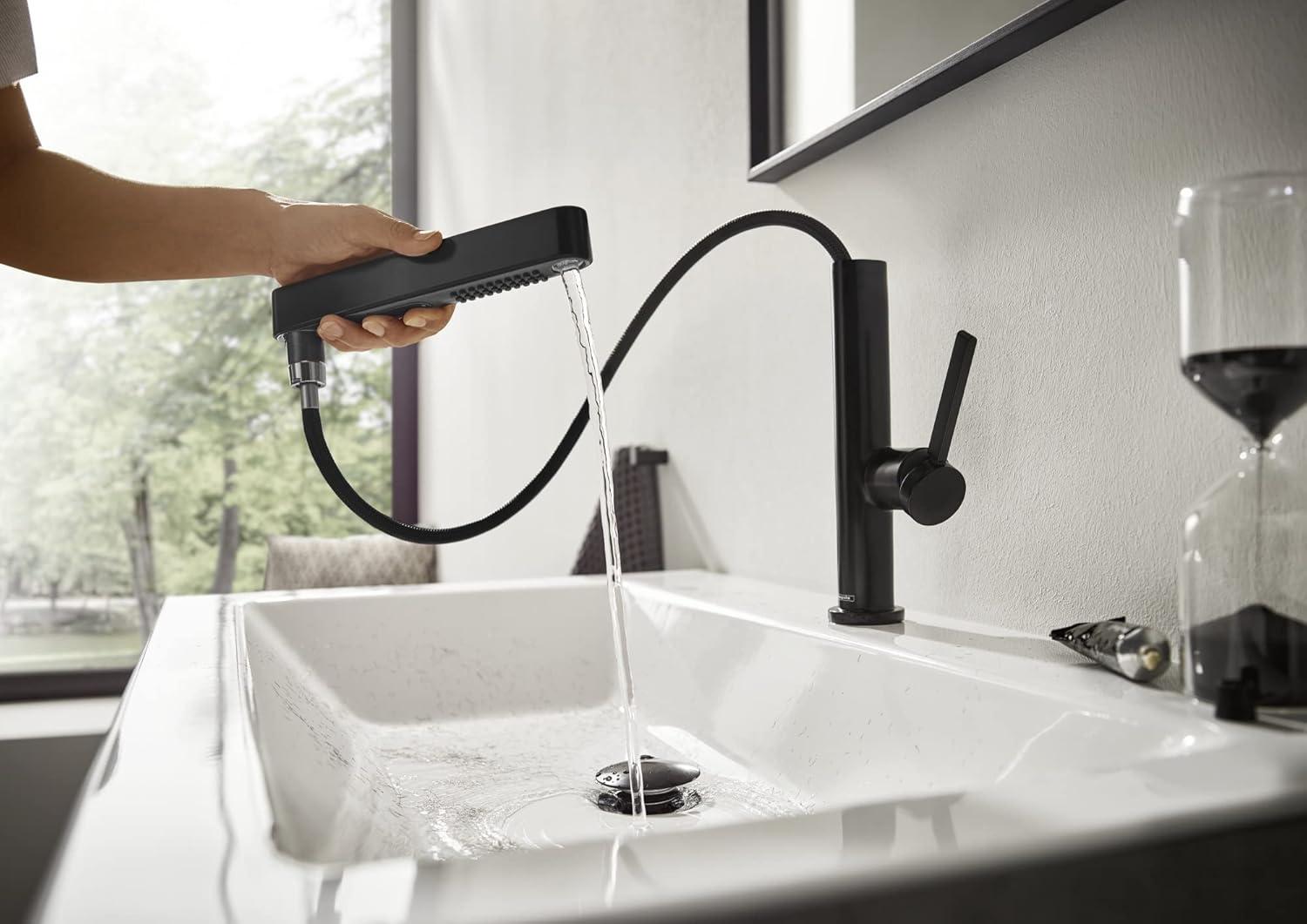 hansgrohe Finoris Single-Hole Faucet 230 with 2-Spray Pull-Out, 1.2 GPM