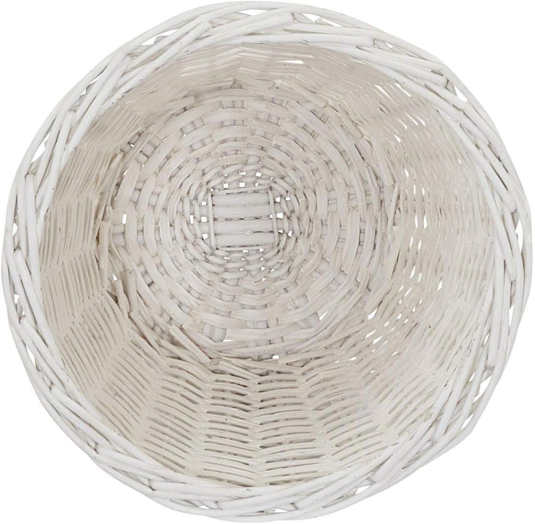 Household Essentials Willow Wicker Open Waste Basket