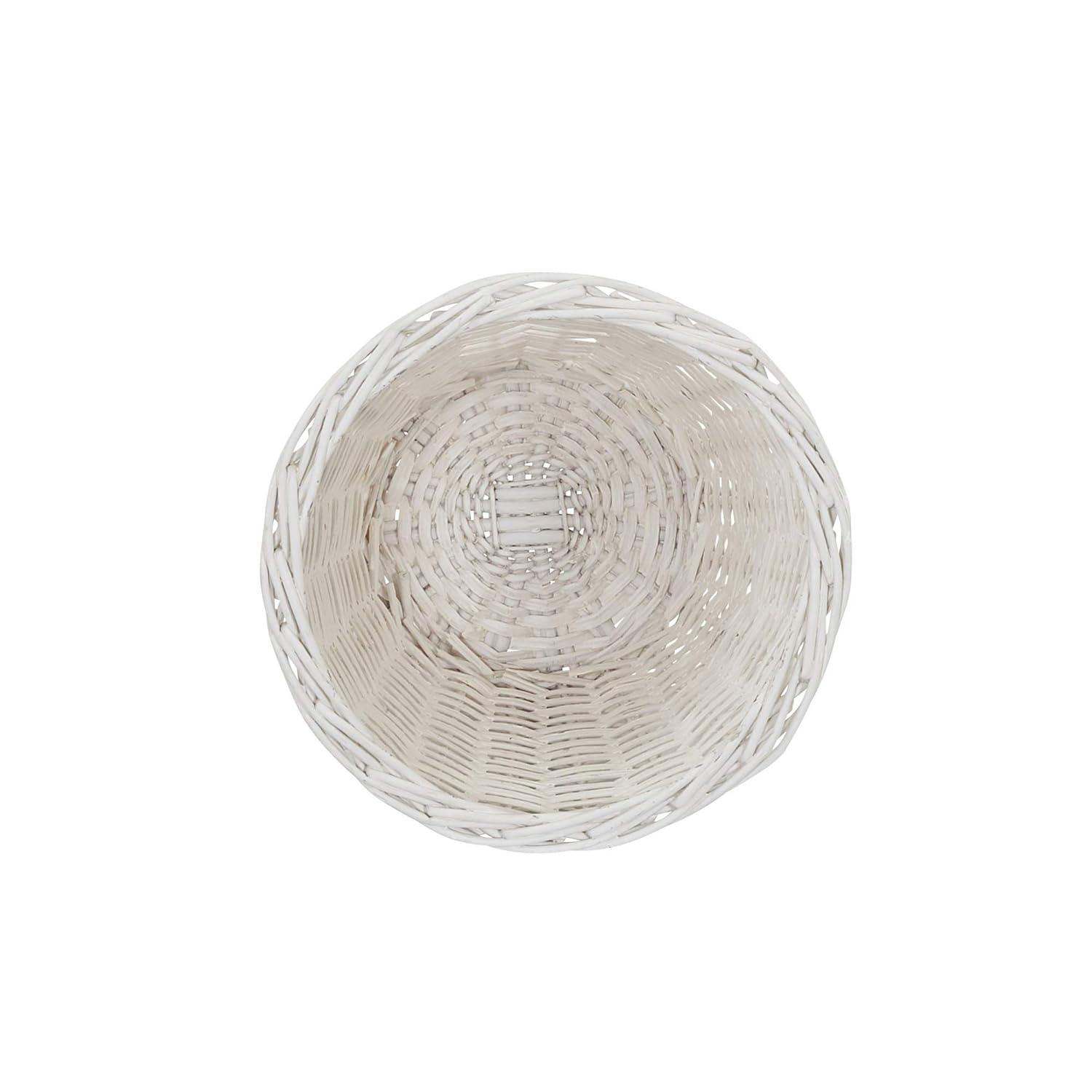 Household Essentials Willow Wicker Open Waste Basket