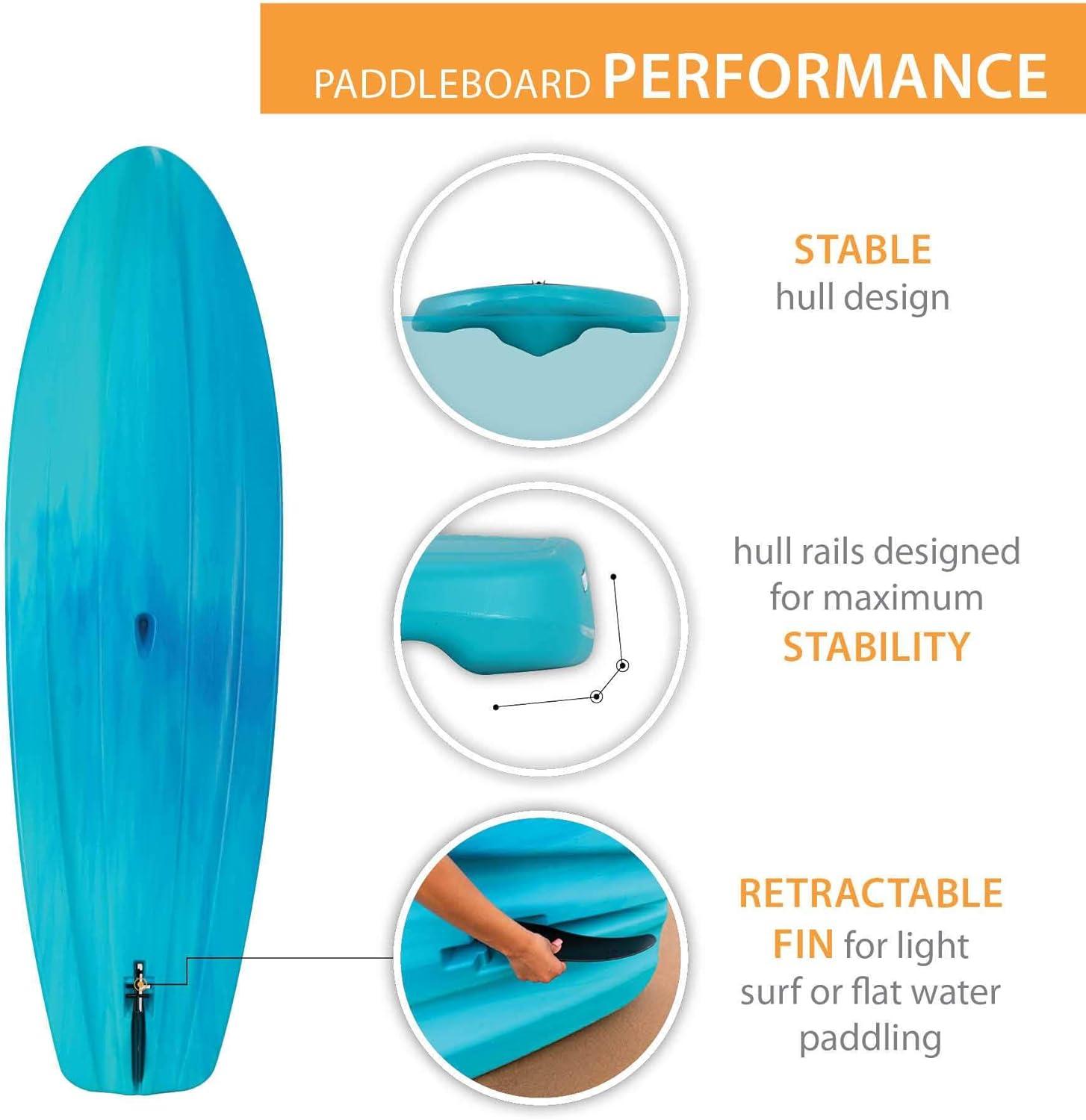 Lifetime Horizon 100 Stand-Up Paddleboard - 2 Pack (Paddles Included), Bahama Fusion - 91014