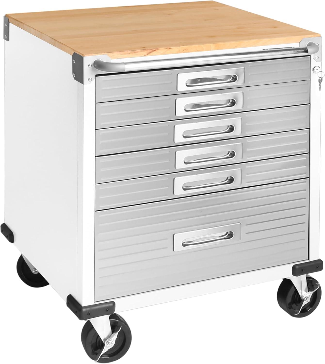 Seville Classics UltraHD 6-Drawer Rolling Cabinet