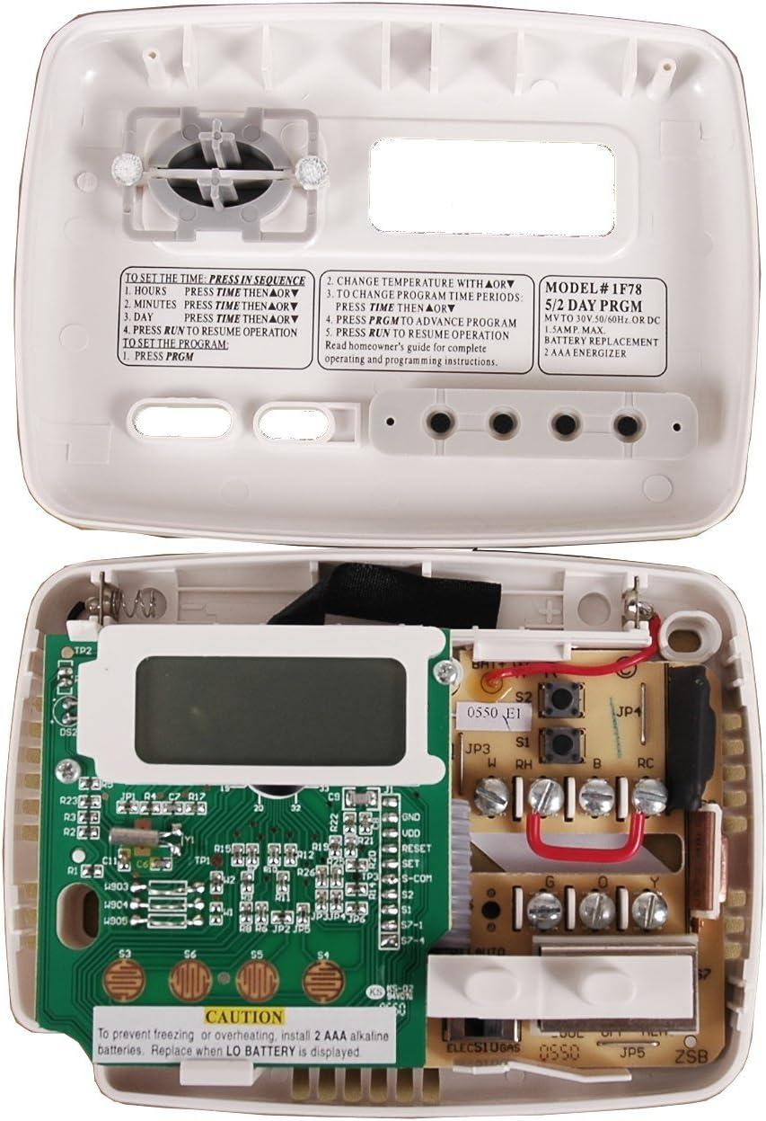 Emerson 1F78-151 Single-Stage Programmable Digital Thermostat, 5-2 Day