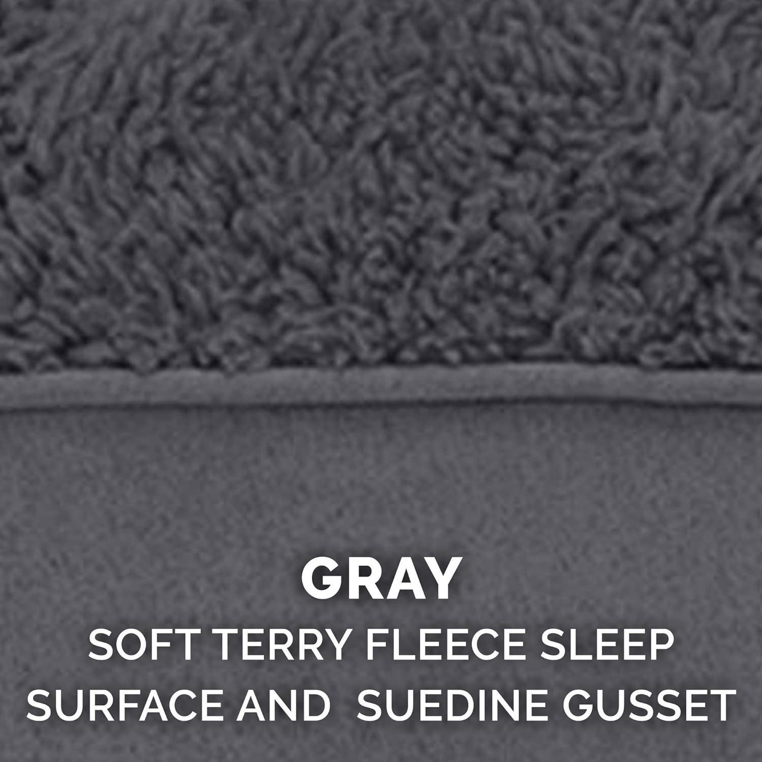 Large Gray Orthopedic Cooling Gel Memory Foam Dog Bed