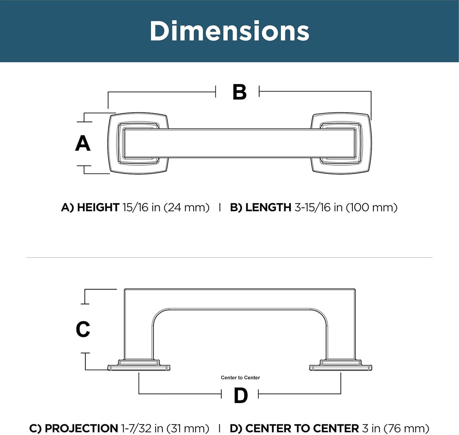 Franklin Brass Parow Bar Pull (Set of 10)