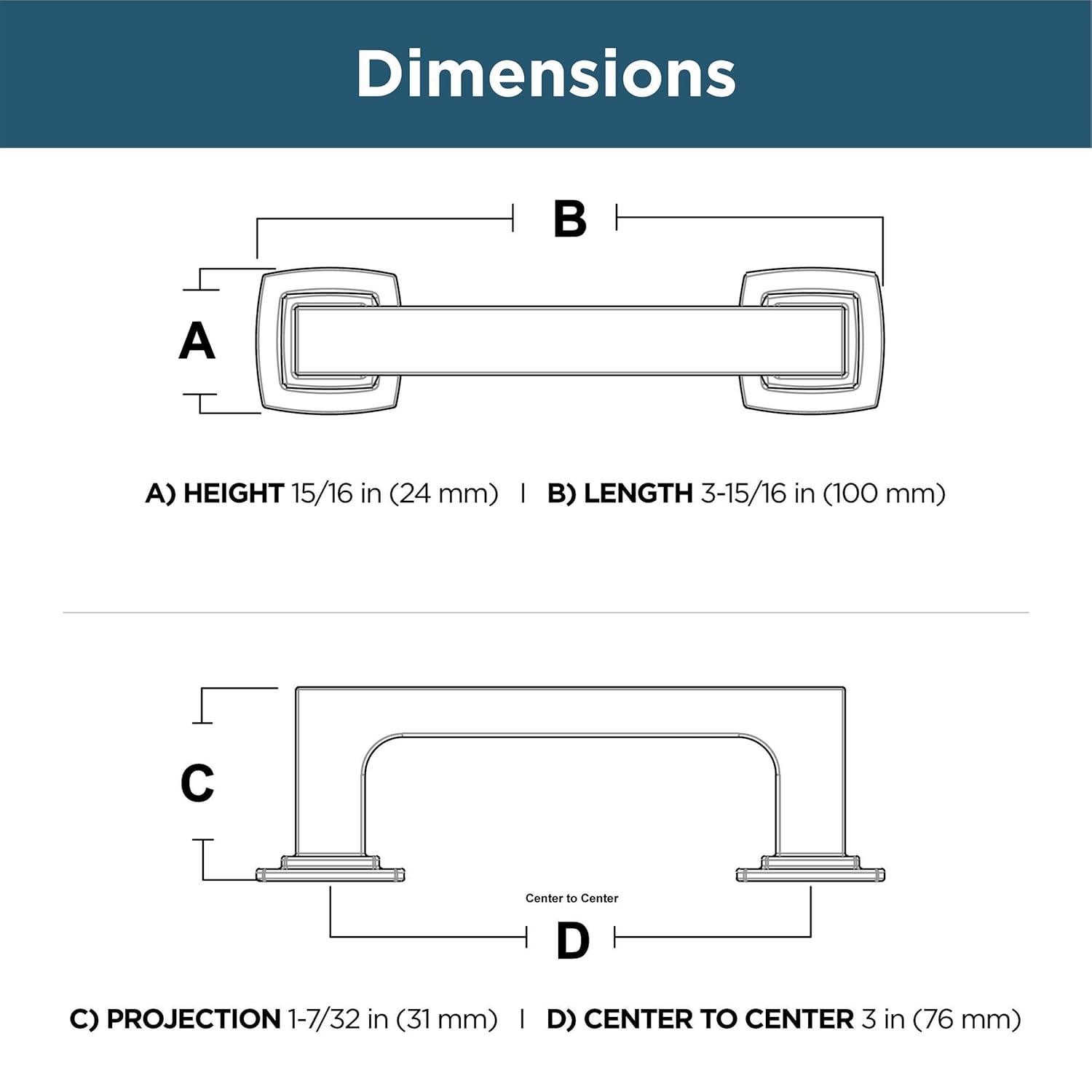 Franklin Brass Parow Bar Pull (Set of 10)