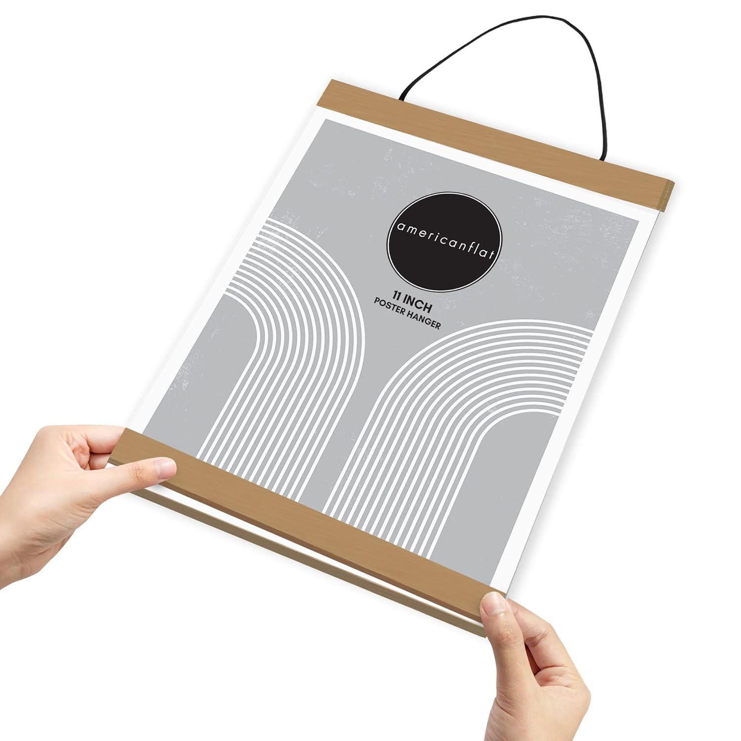 Magnetic Poster Frames, Wooden Poster Hanger Frame for Posters, Prints, and Photos