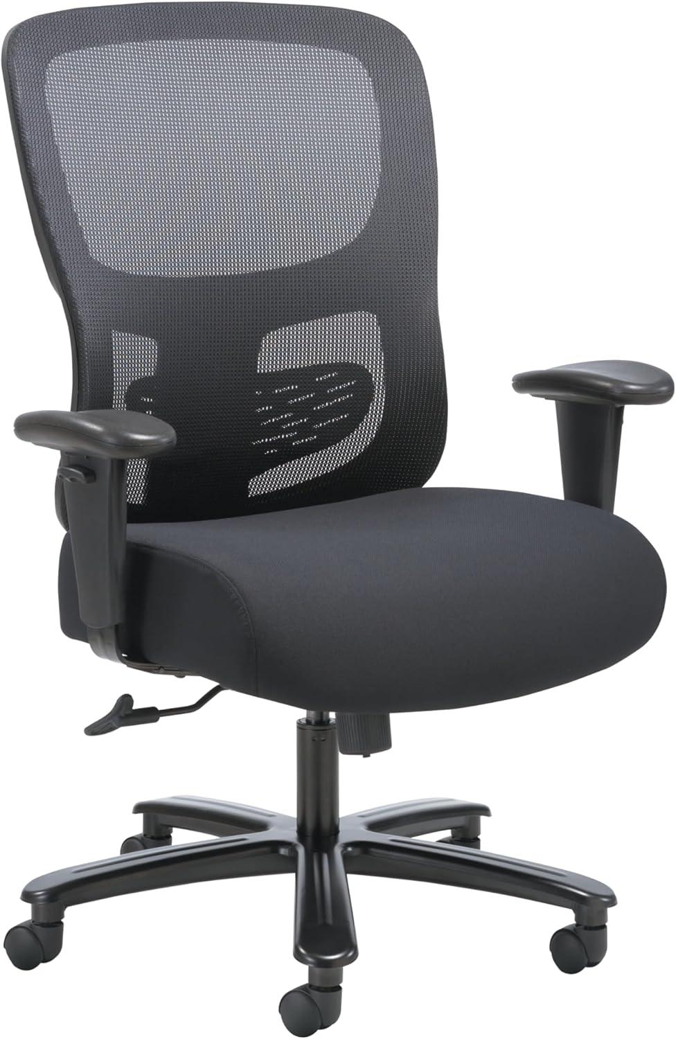 Sadie Black Mesh and Fabric Big and Tall Executive Chair