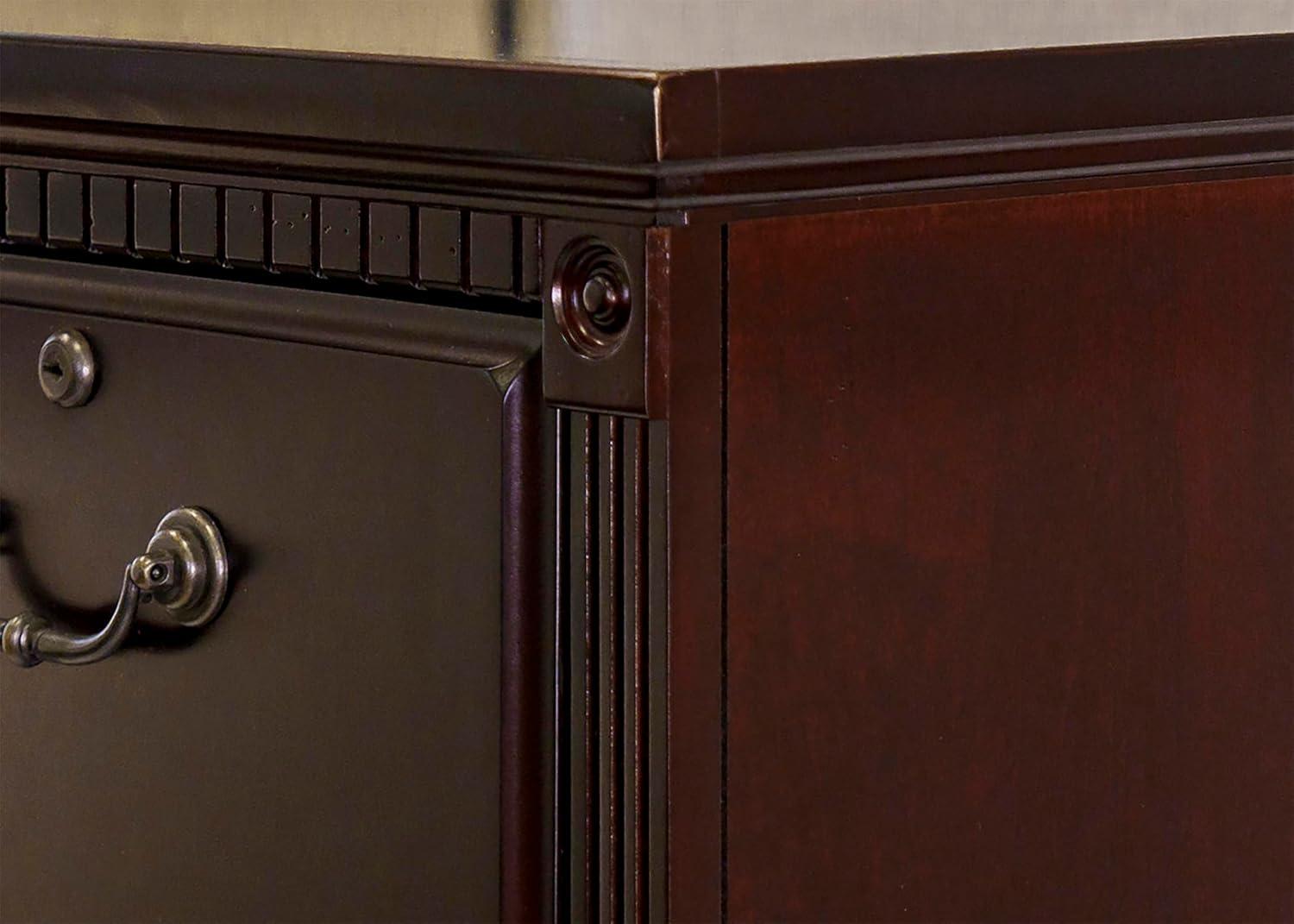 Huntington Two Wood Drawer Lateral File Cabinet Office Storage File Cherry