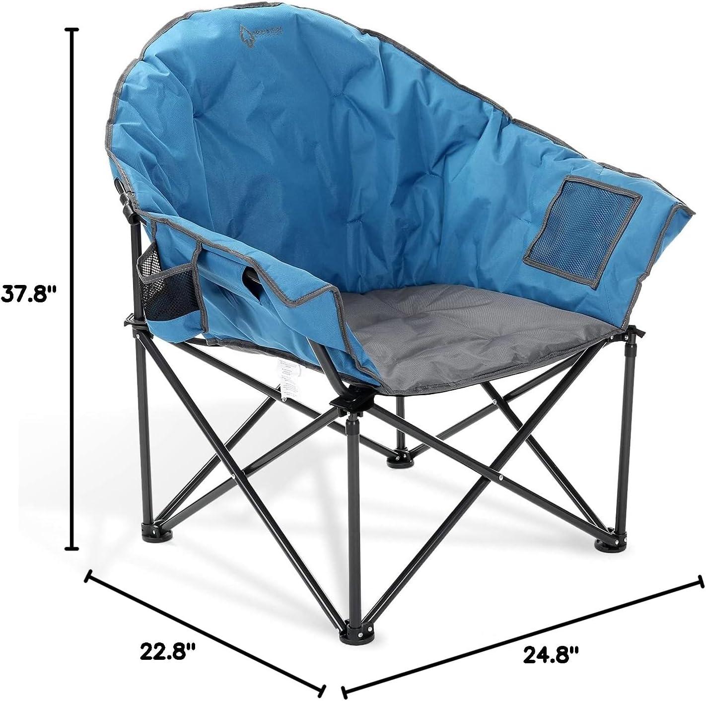 ARROWHEAD Outdoor Folding Camping Chair with Cushions