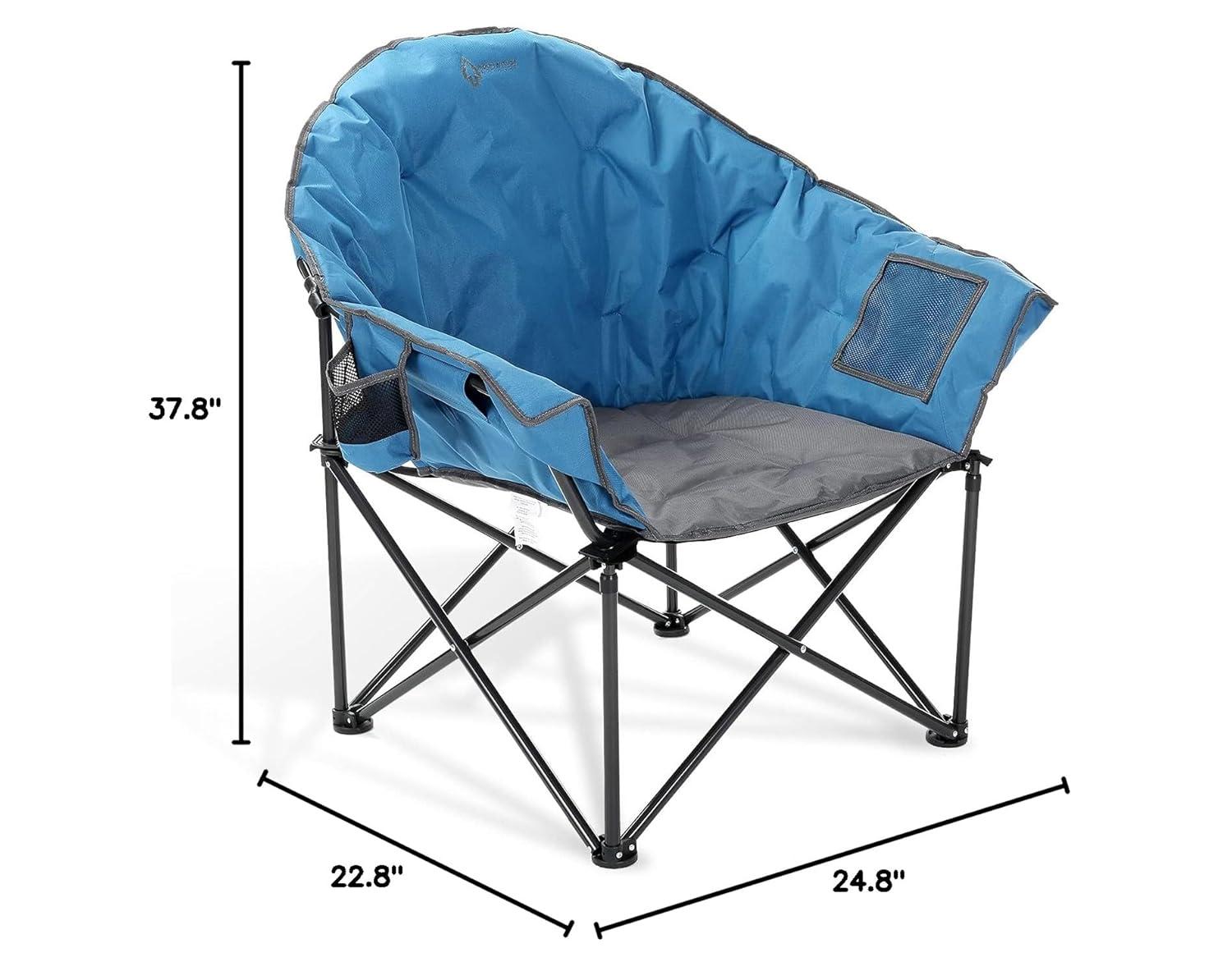 ARROWHEAD Outdoor Folding Camping Chair with Cushions
