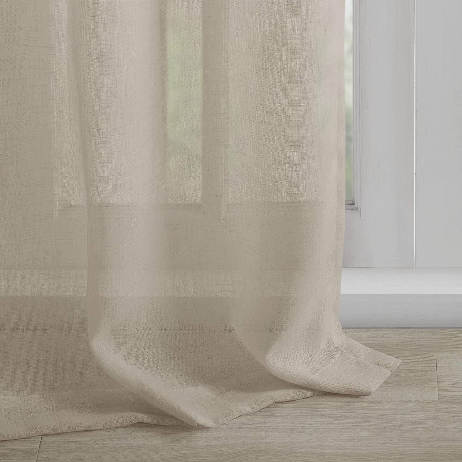Madison Park Rosette Floral Embellished Cuff Tab Top Solid Single Curtain Panel