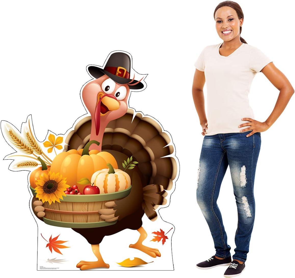 Advanced Graphics 3575 55 x 45 in. Festive Turkey Cardboard Cutout