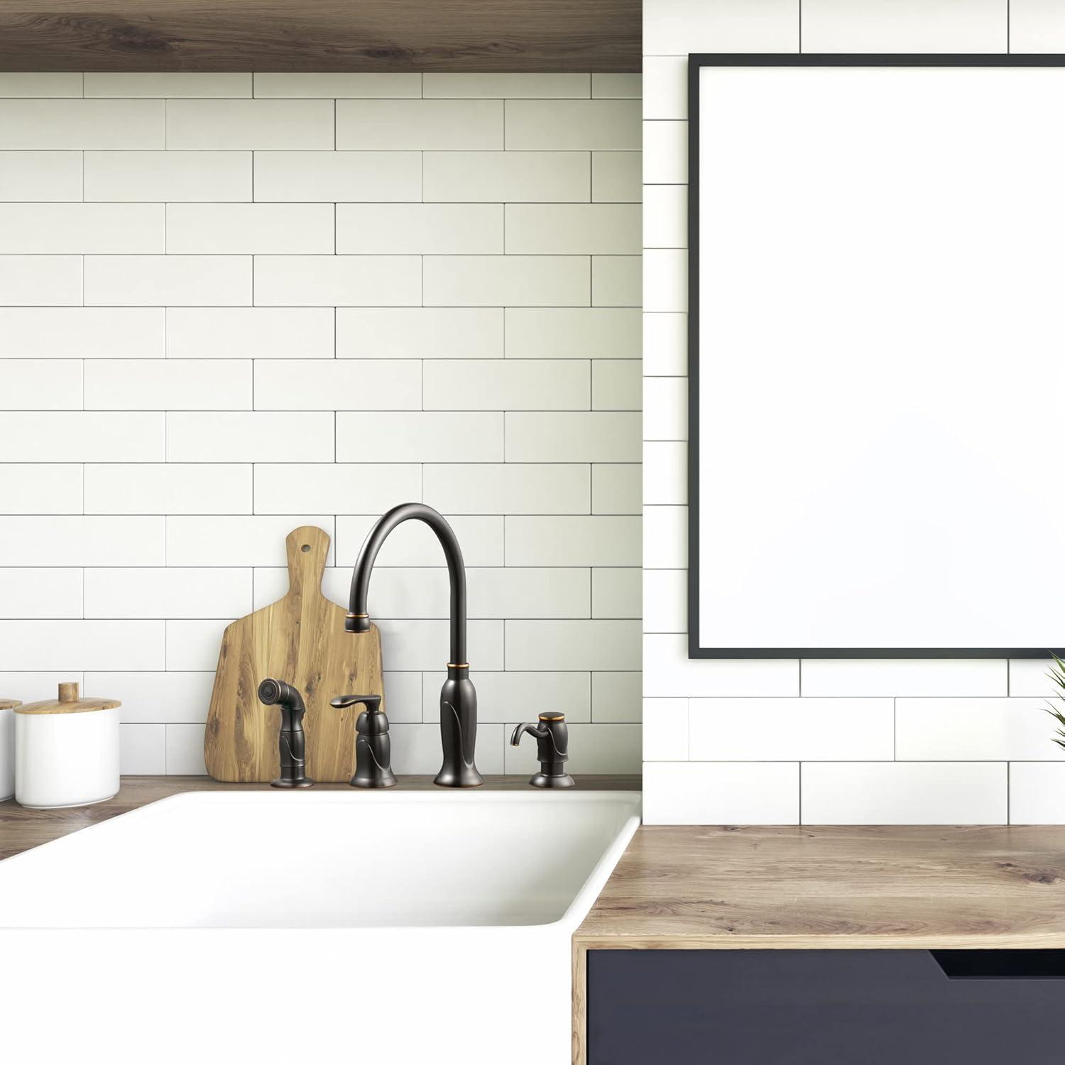 Alcott Hill® Alcott Hill® Helen Kitchen Faucet with Side Spray and Soap Dispenser