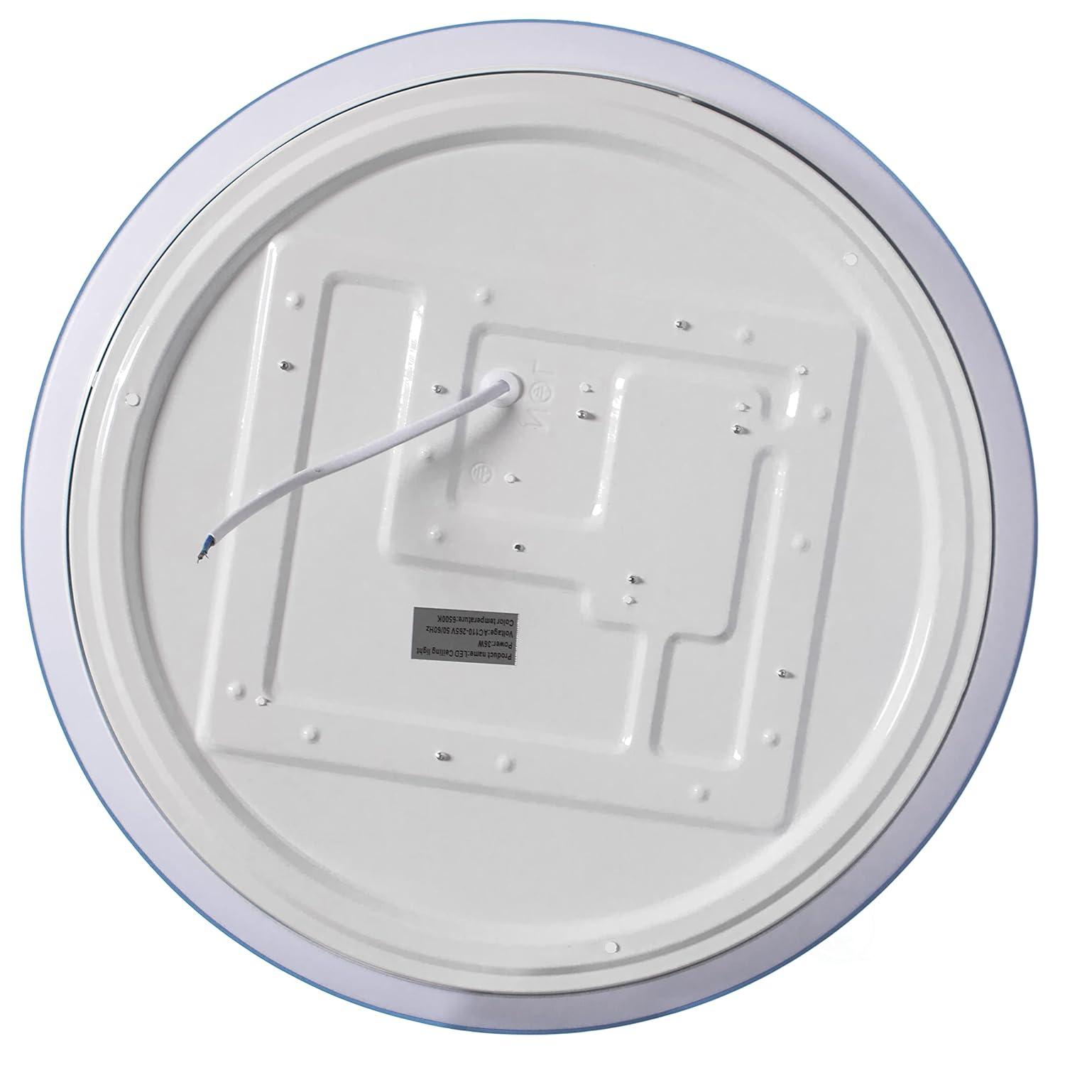 LED Ceiling Light Fixture Flush Mount Lighting, 6500K 30,000 Hour Lifetime 15 in. Blue 36W