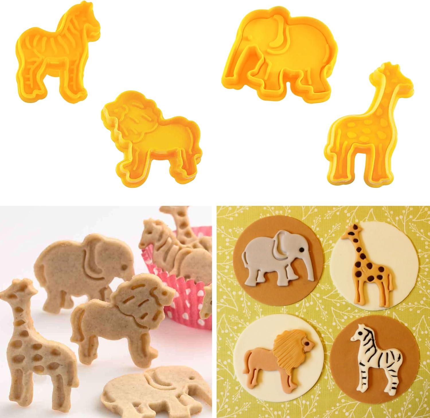 Mrs. Anderson’s Baking Animal Cracker Cookie Cutters, BPA Free, Set of 4
