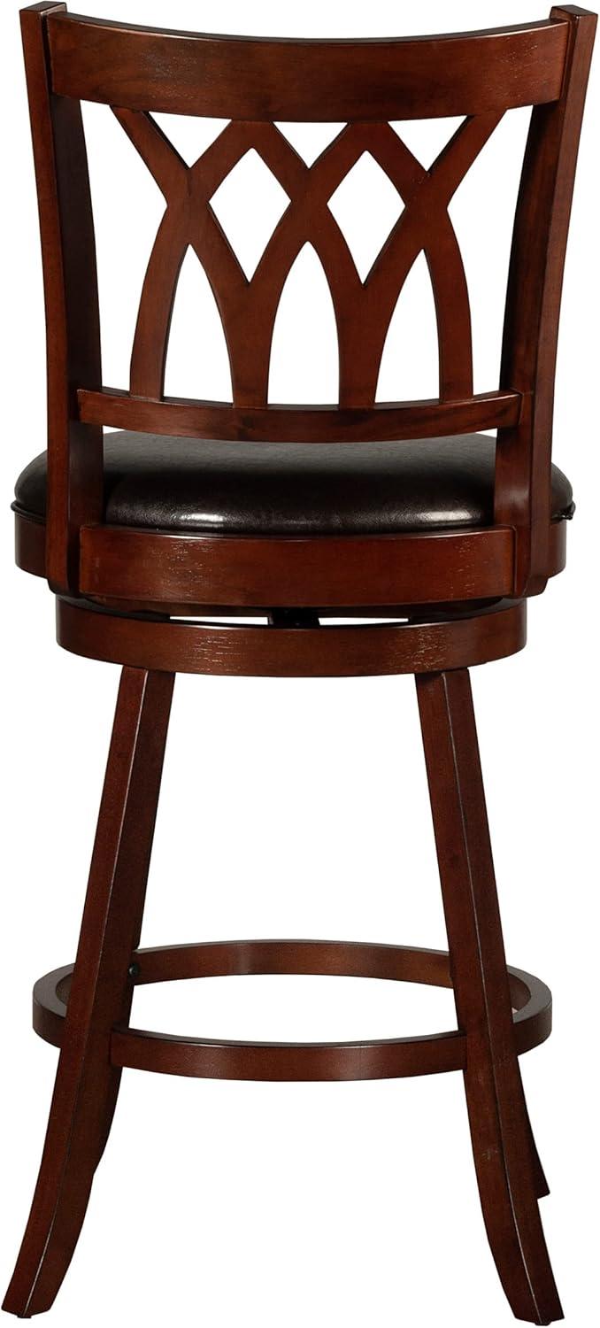 Hillsdale Tateswood 46.75" Wood Transitional Bar Stool in Cherry