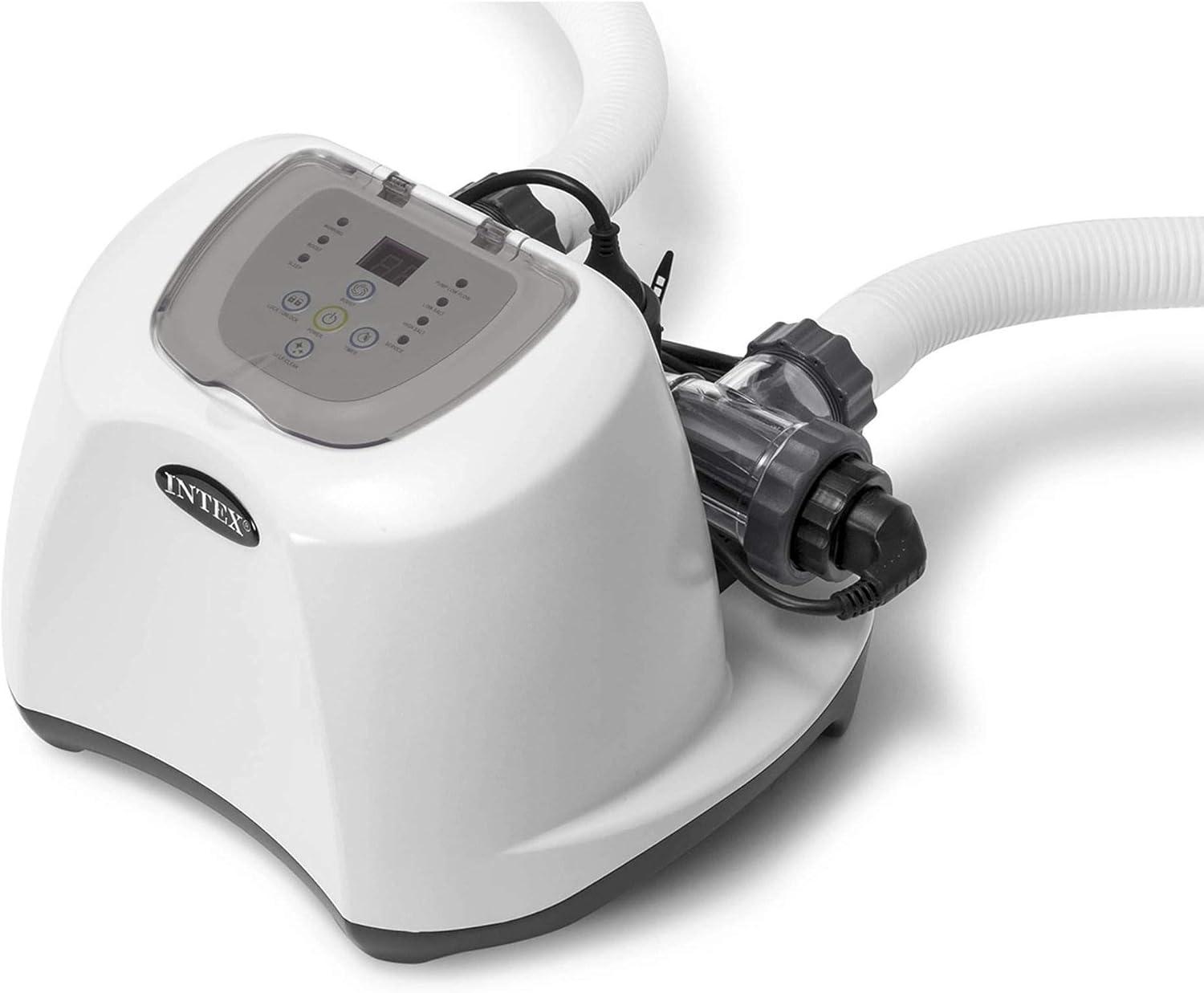 Intex 120V Krystal Clear Saltwater Pool System + Wall Mount Surface Skimmer