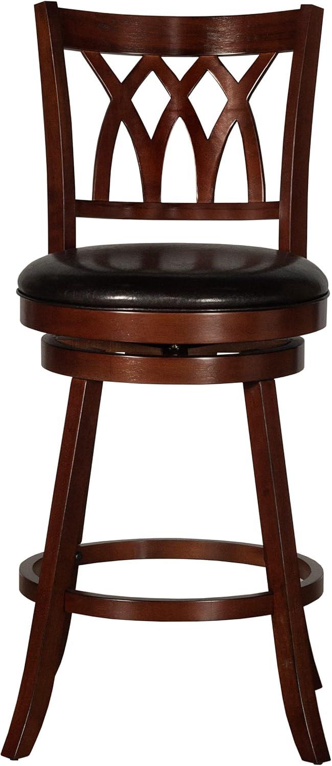 Hillsdale Tateswood 46.75" Wood Transitional Bar Stool in Cherry