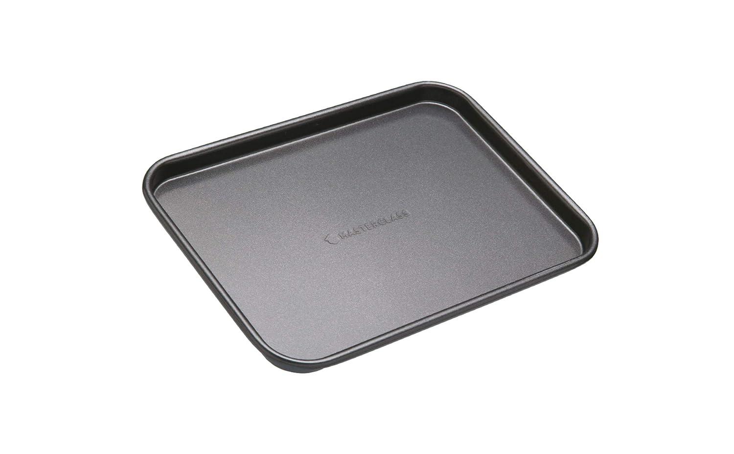 MasterClass Baking Tray, Non-Stick Oven Tray for Baking and Roasting, Carbon Steel, 24 x 18cm, Grey