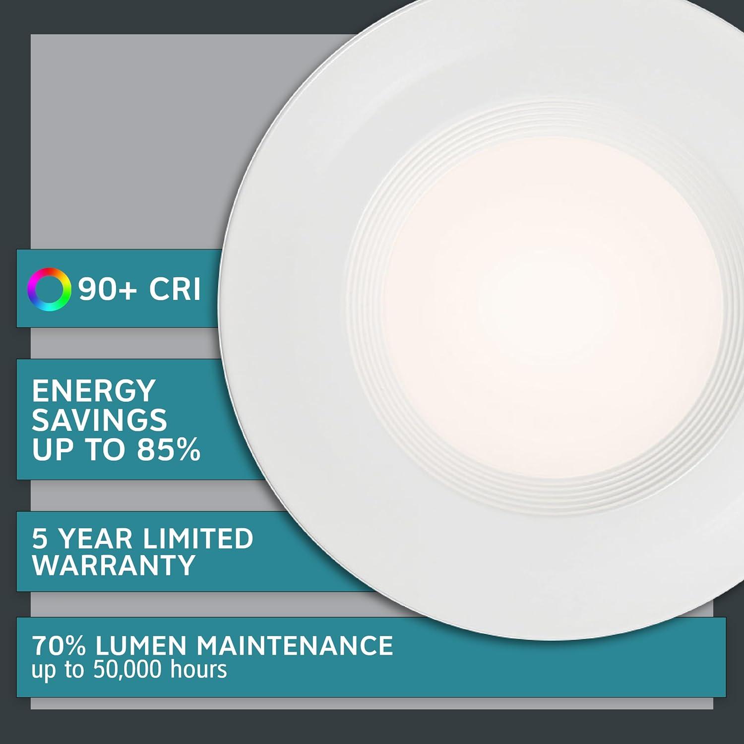 White LED Recessed Ceiling Light with Adjustable Color Temperature