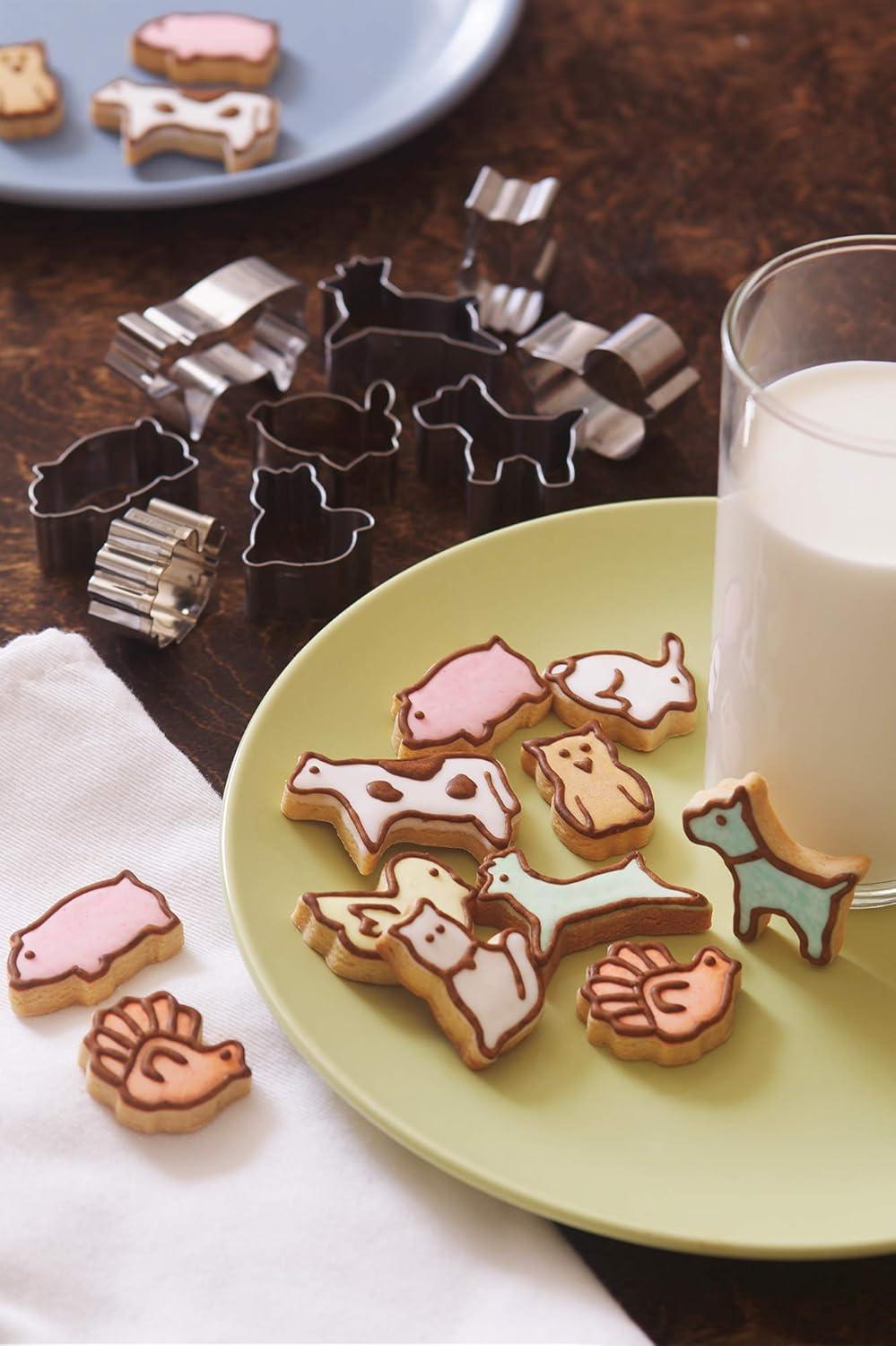 Mini Animal Stainless Steel Cookie Cutter Set