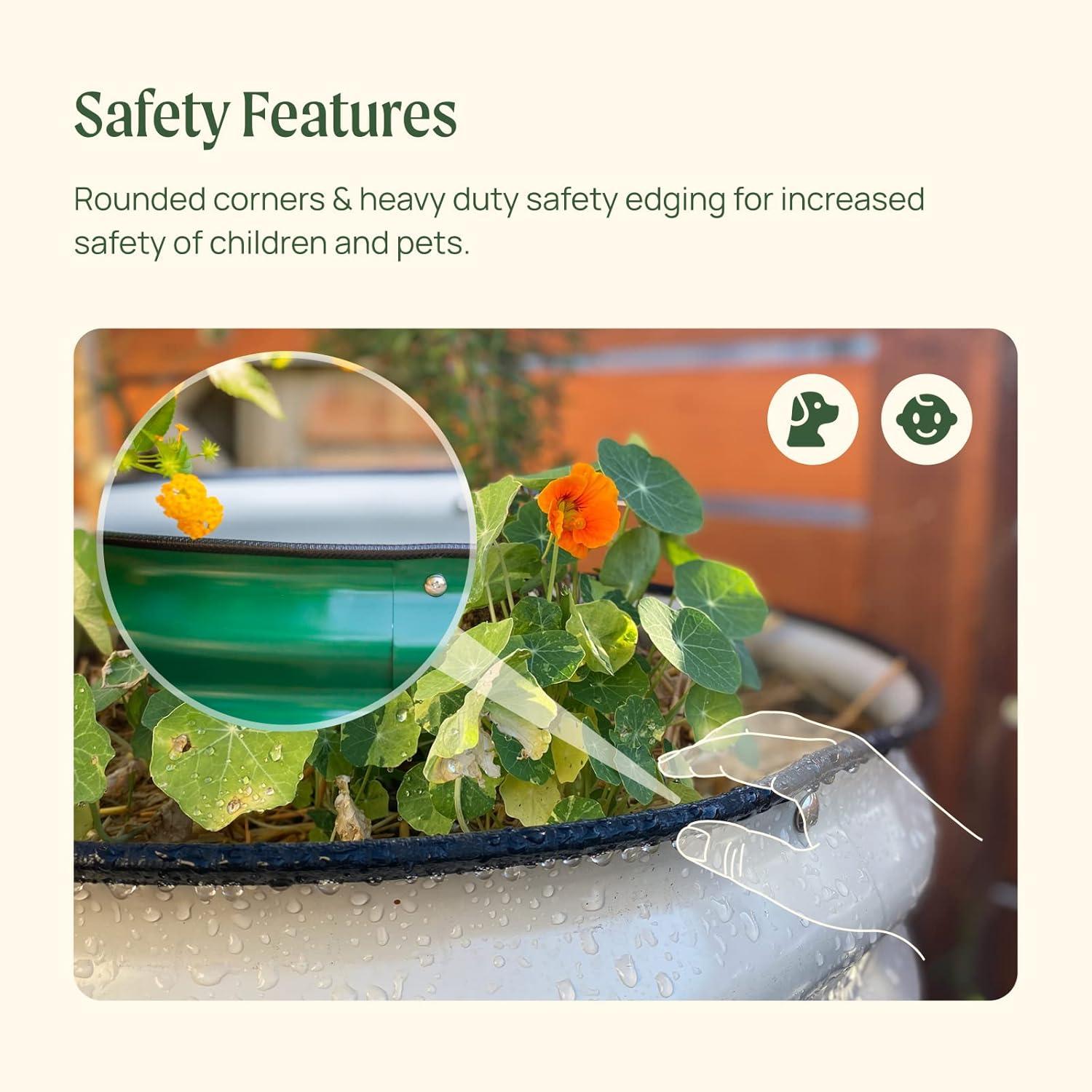 Cascading Metal Outdoor Raised Garden Bed