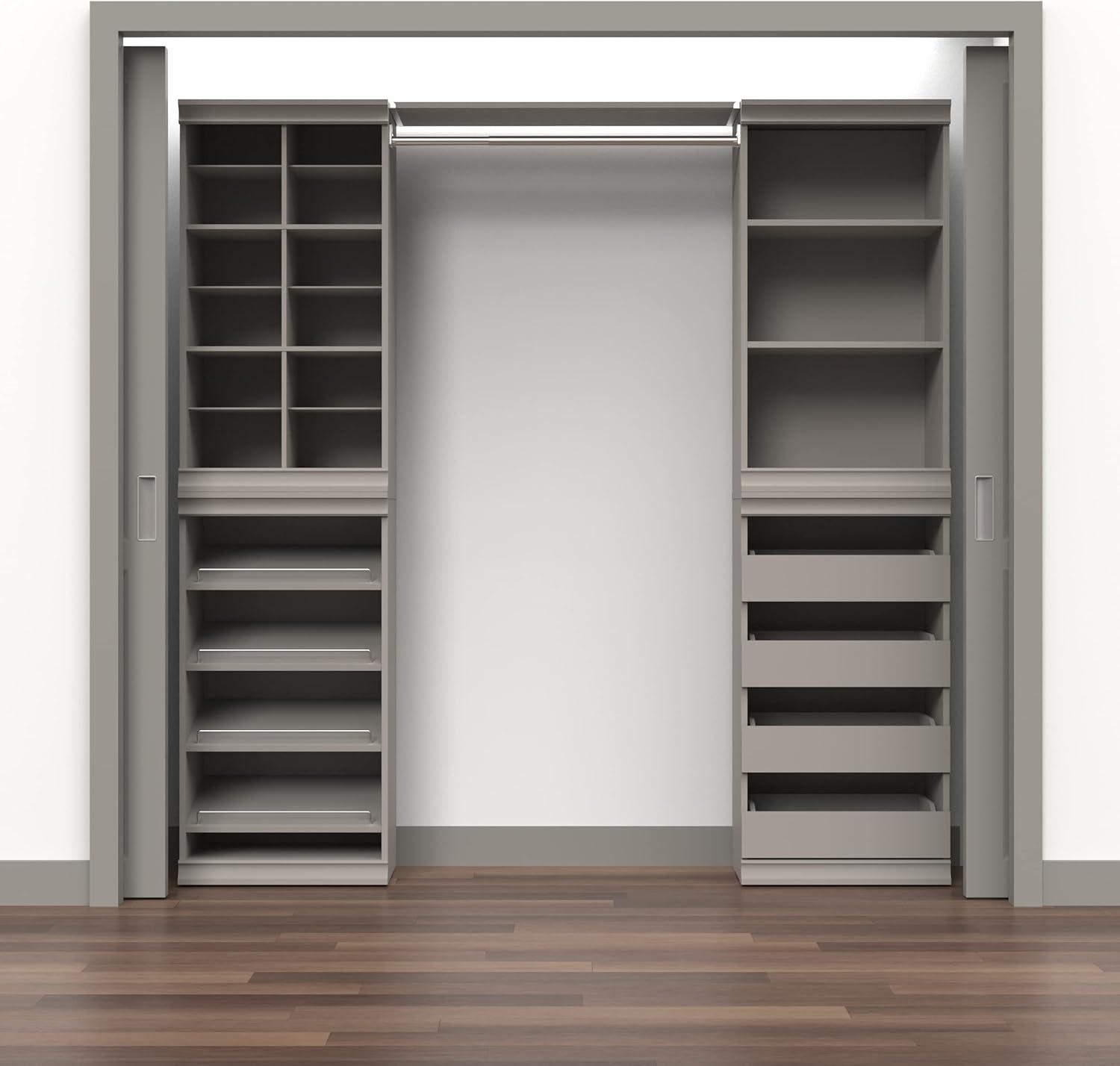 Modular Storage 21.38" W Shoe Shelf Unit with 4 Shelves