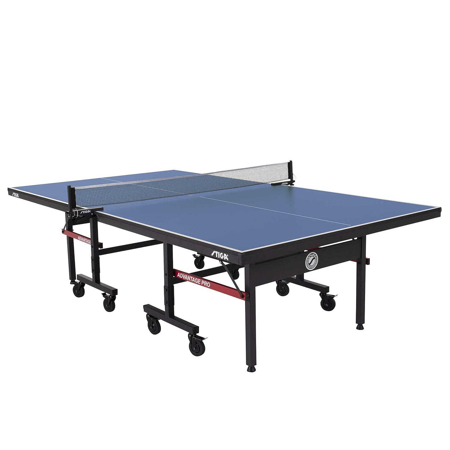 STIGA Stiga Advantage Pro Regulation Size Foldable Indoor Table Tennis Table (19mm Thick)
