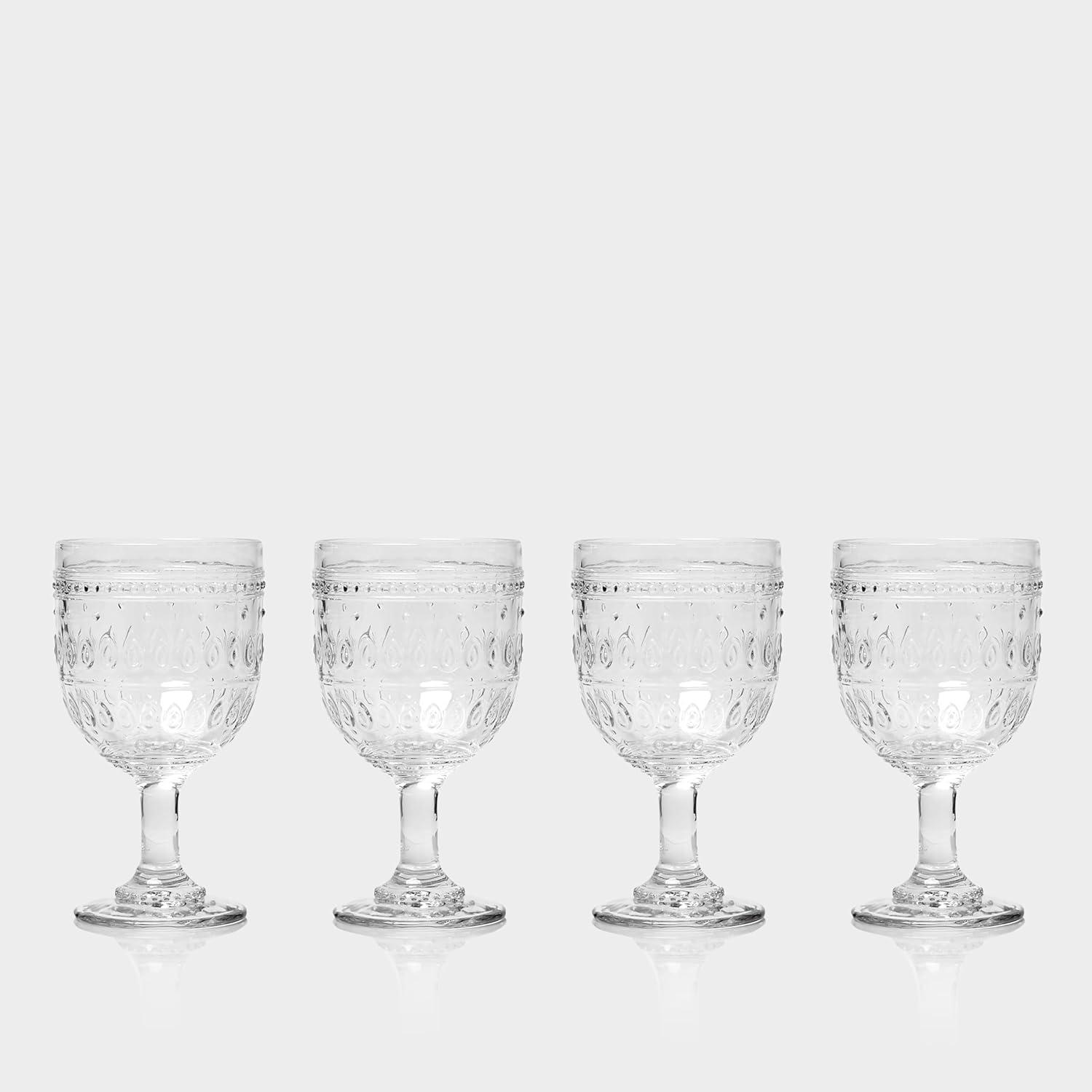 Fez Glassware 12oz Wine Glass Set