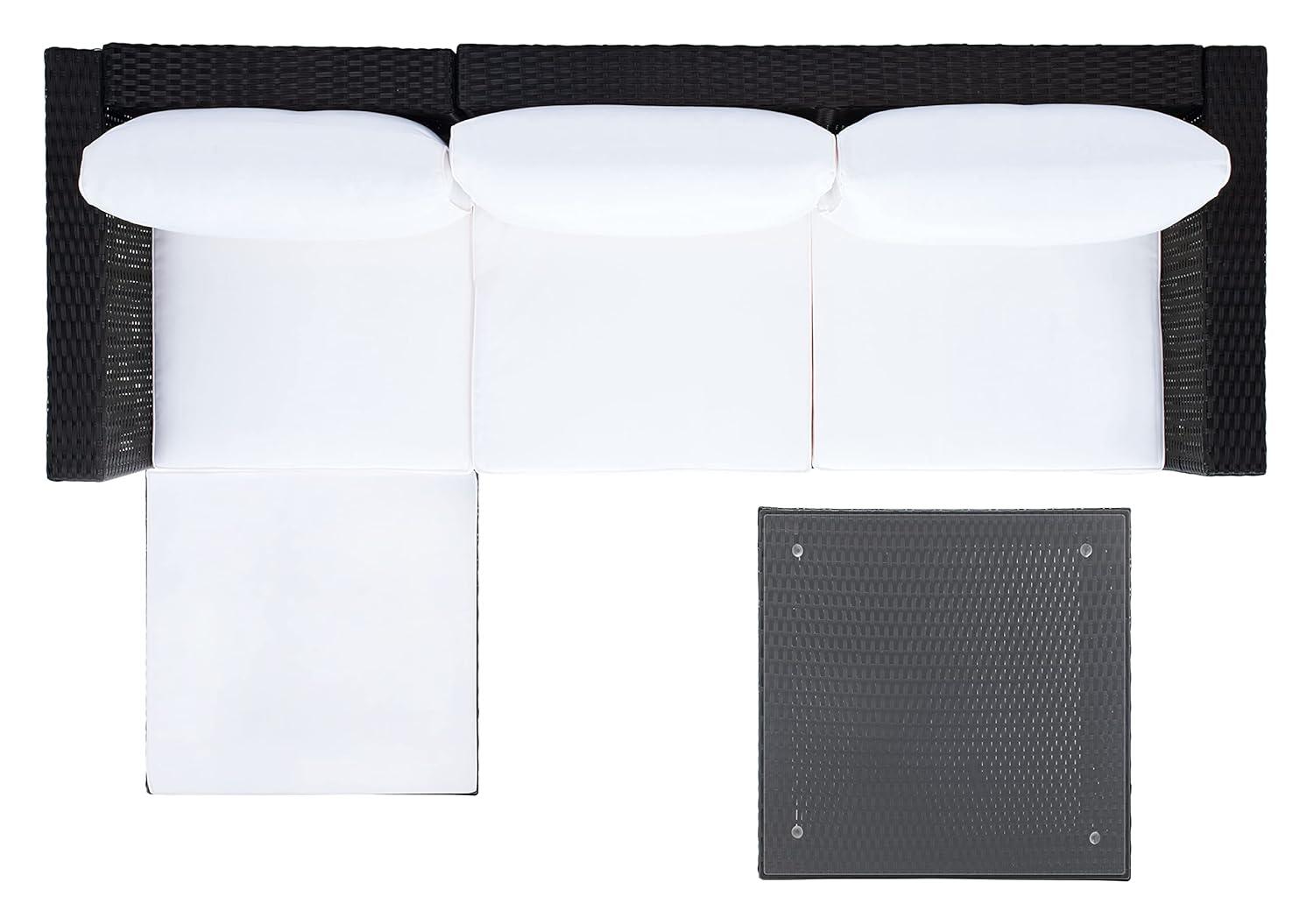 Madalina Living Set - Indoor/Outdoor - PAT7509 - Black/Beige - Safavieh