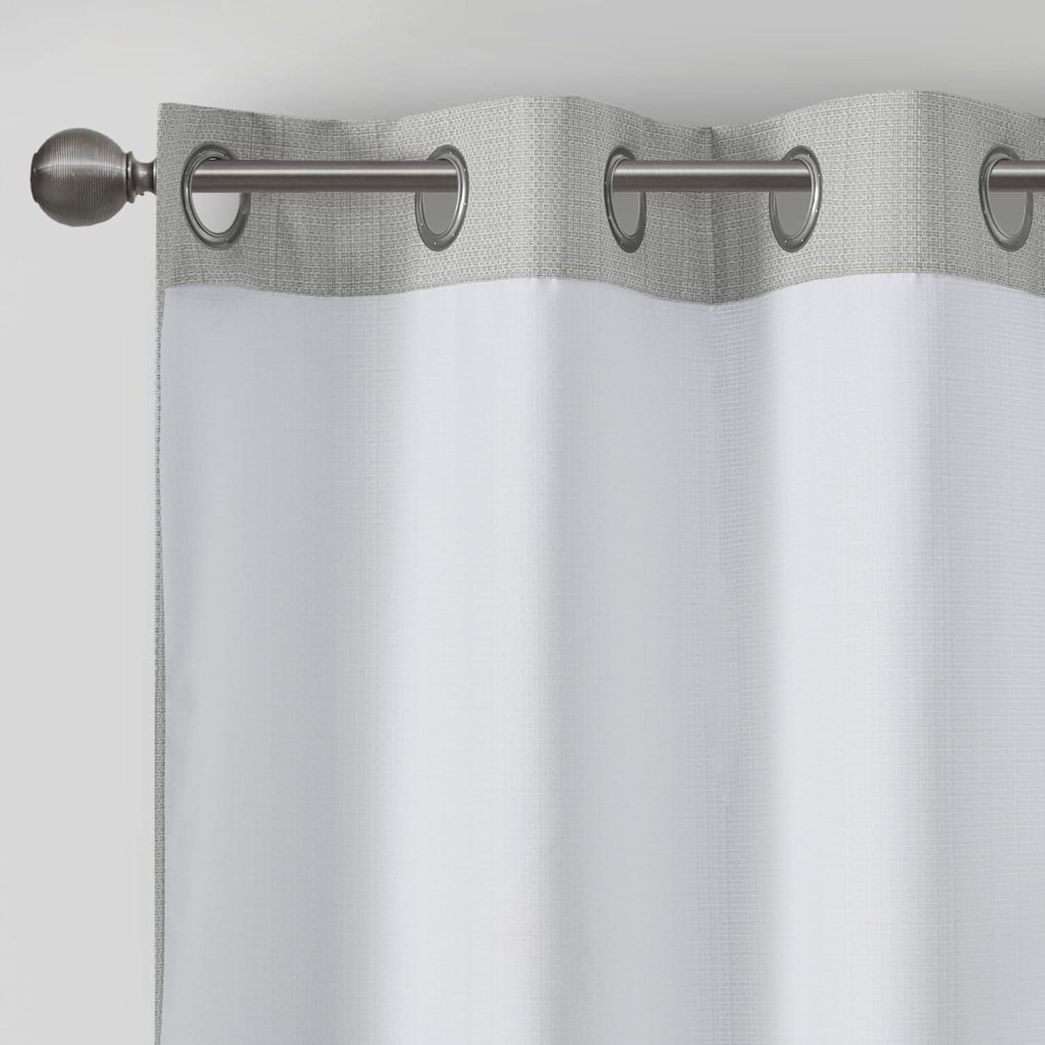 Madison Park Galen Basketweave Room Darkening Curtain Panel Pair (Set of 2)